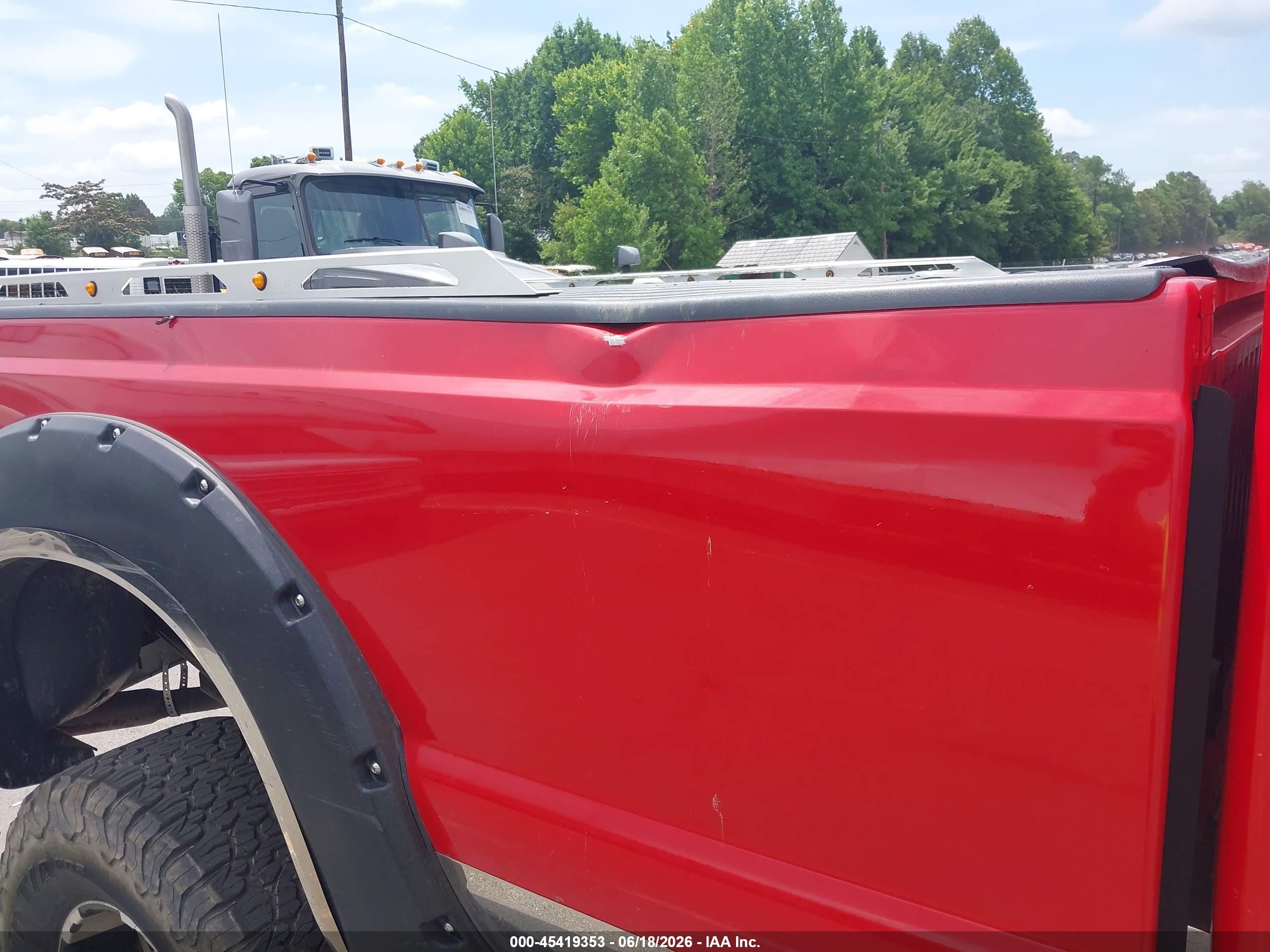 2015 Ford F-250 Xl Red vin: 1FT7X2B62FEA44780