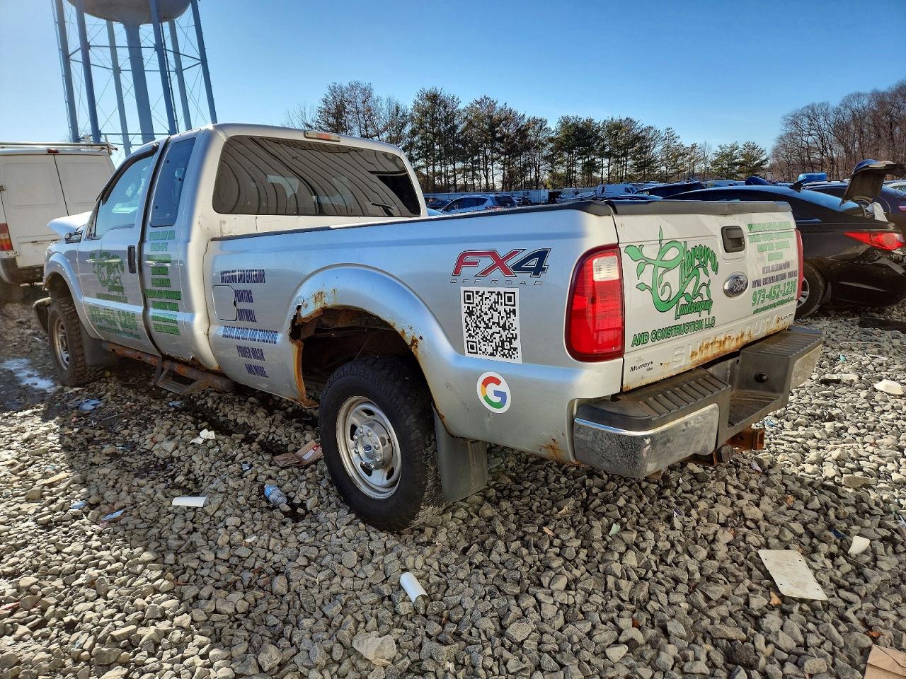 2013 Ford F250 Super Duty Silver vin: 1FT7X2B63DEB70952
