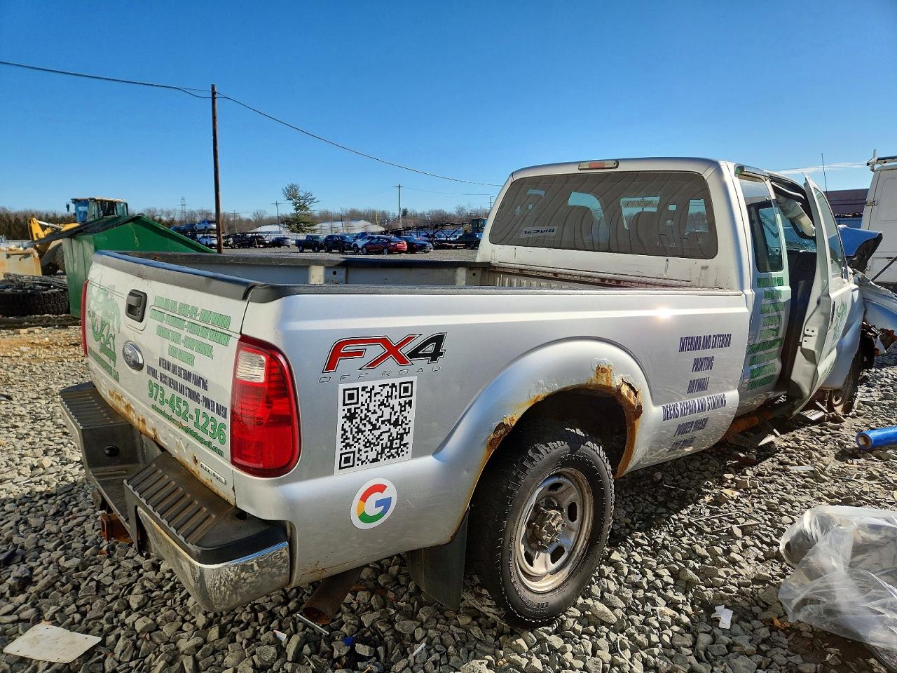 2013 Ford F250 Super Duty Silver vin: 1FT7X2B63DEB70952