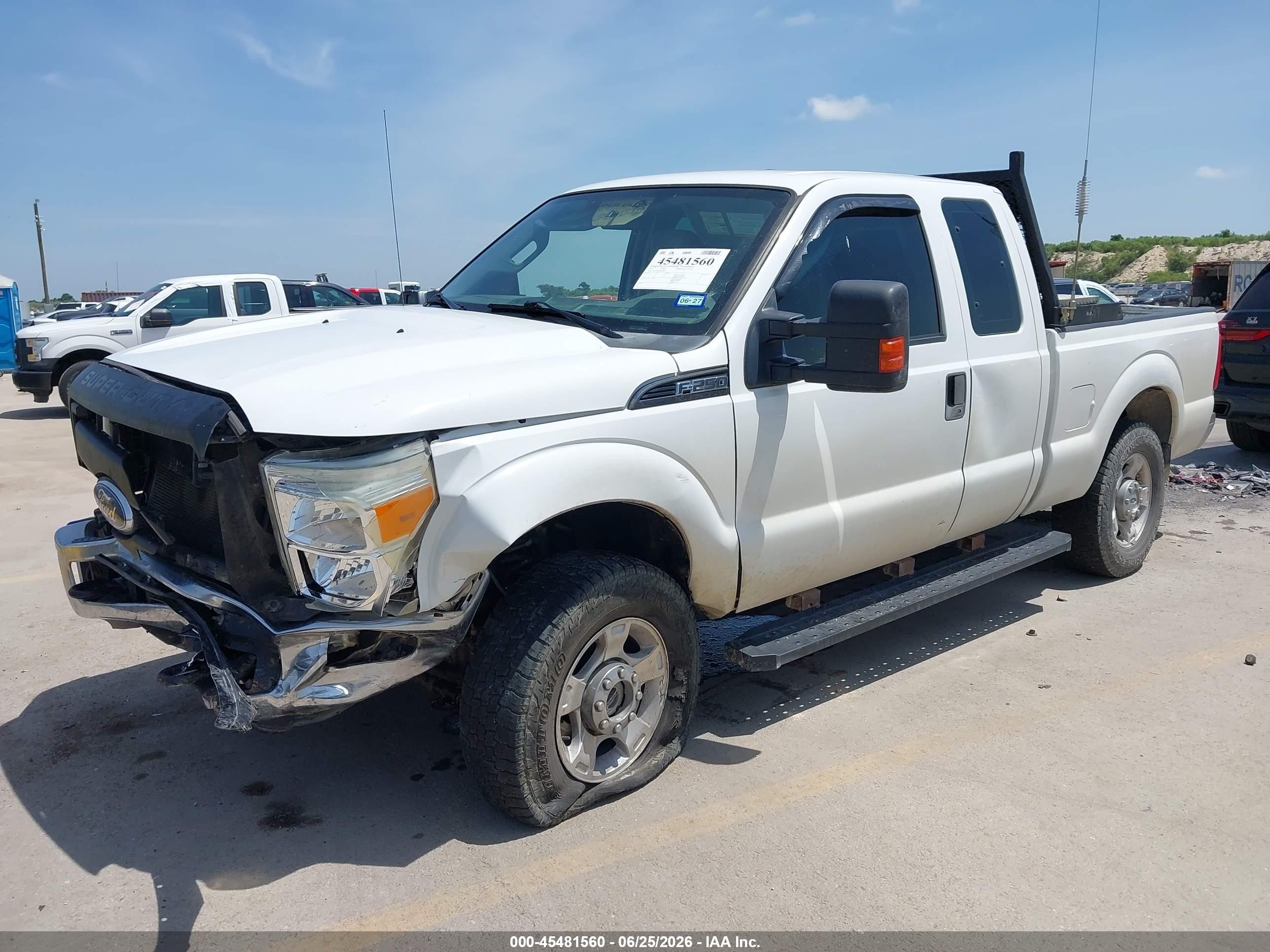 2011 Ford Super Duty F-250 Srw Lariat/xl/xlt Белый vin: 1FT7X2B65BEC96453