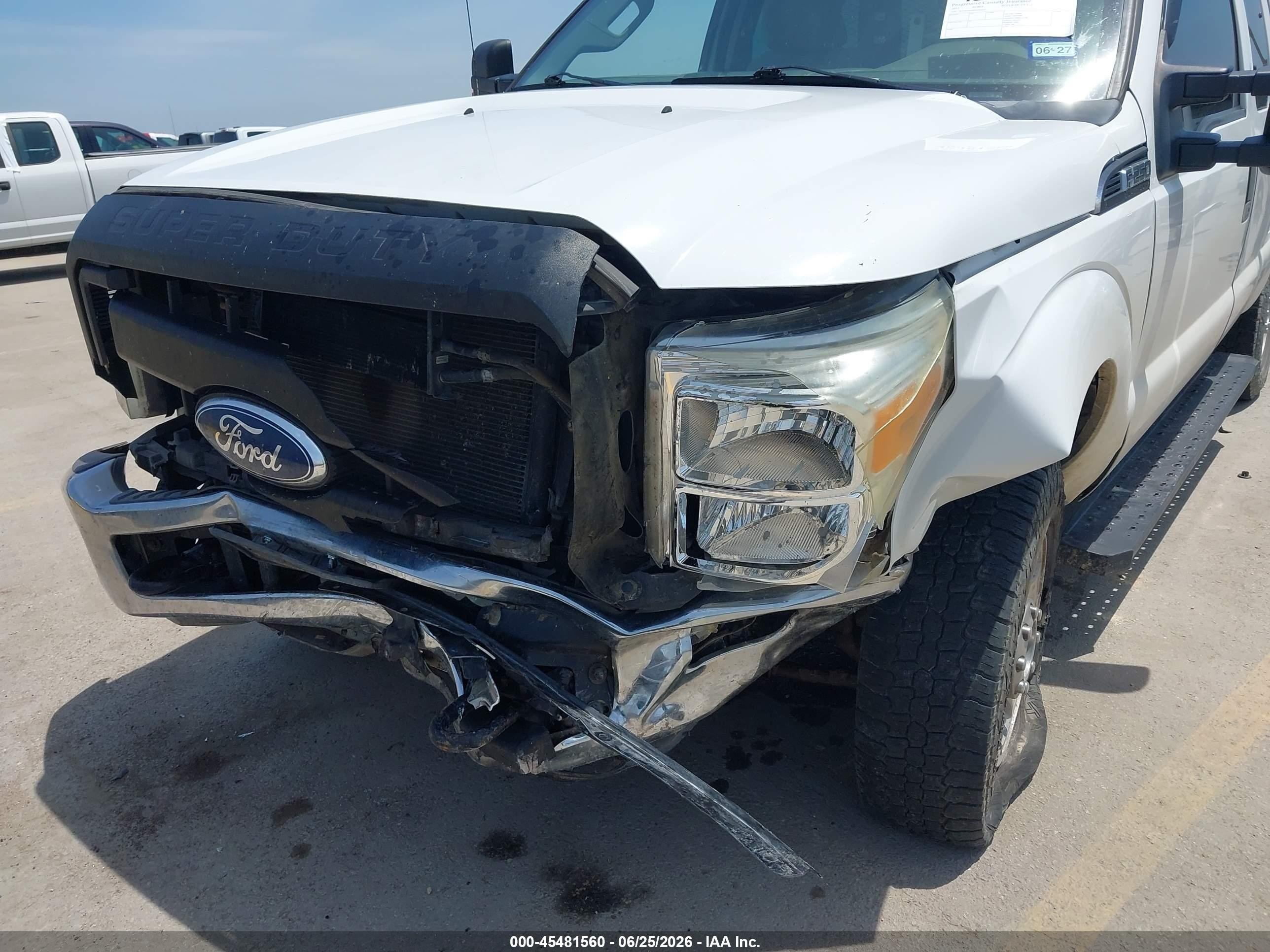 2011 Ford Super Duty F-250 Srw Lariat/xl/xlt Белый vin: 1FT7X2B65BEC96453