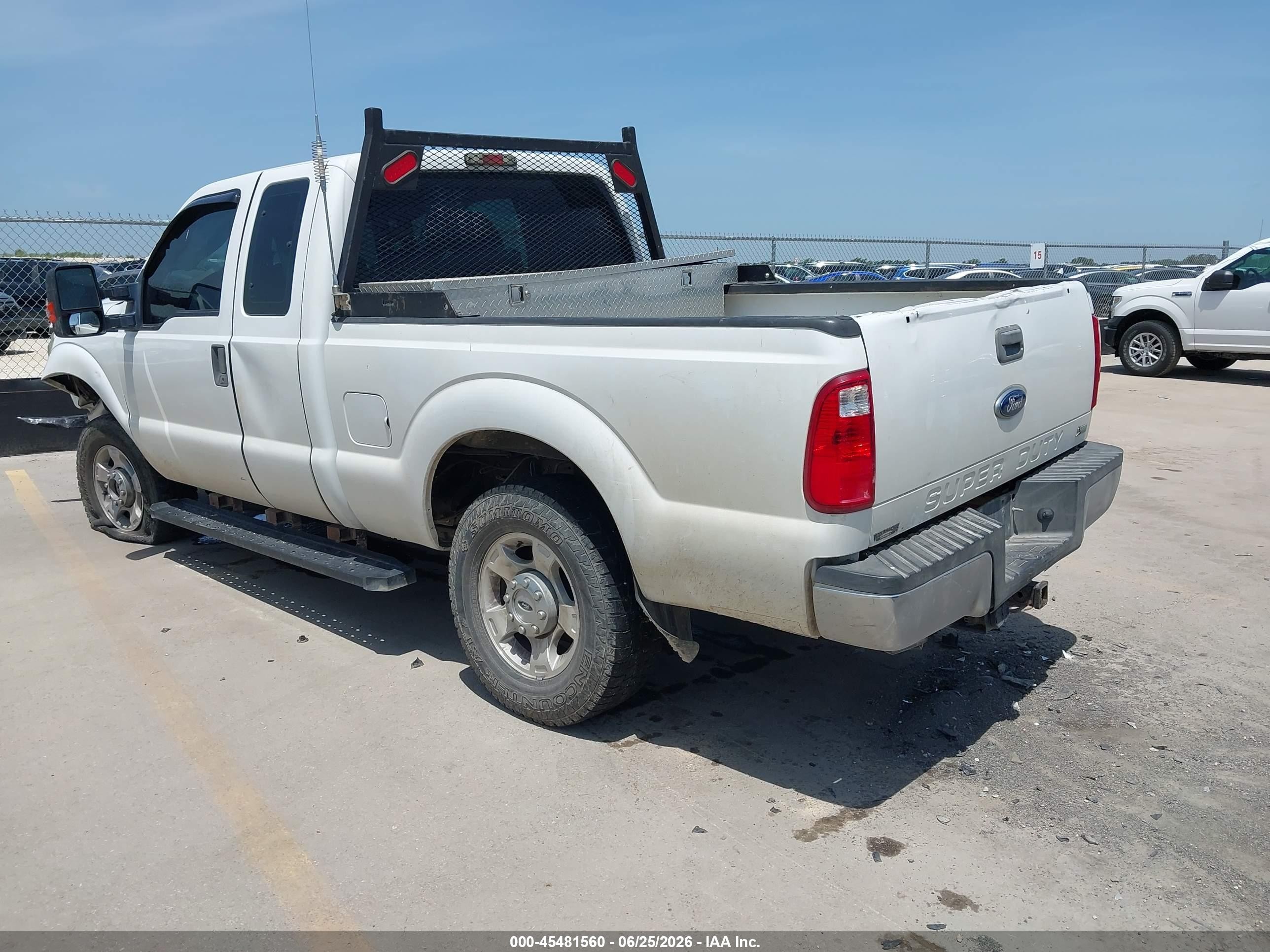 2011 Ford Super Duty F-250 Srw Lariat/xl/xlt Белый vin: 1FT7X2B65BEC96453