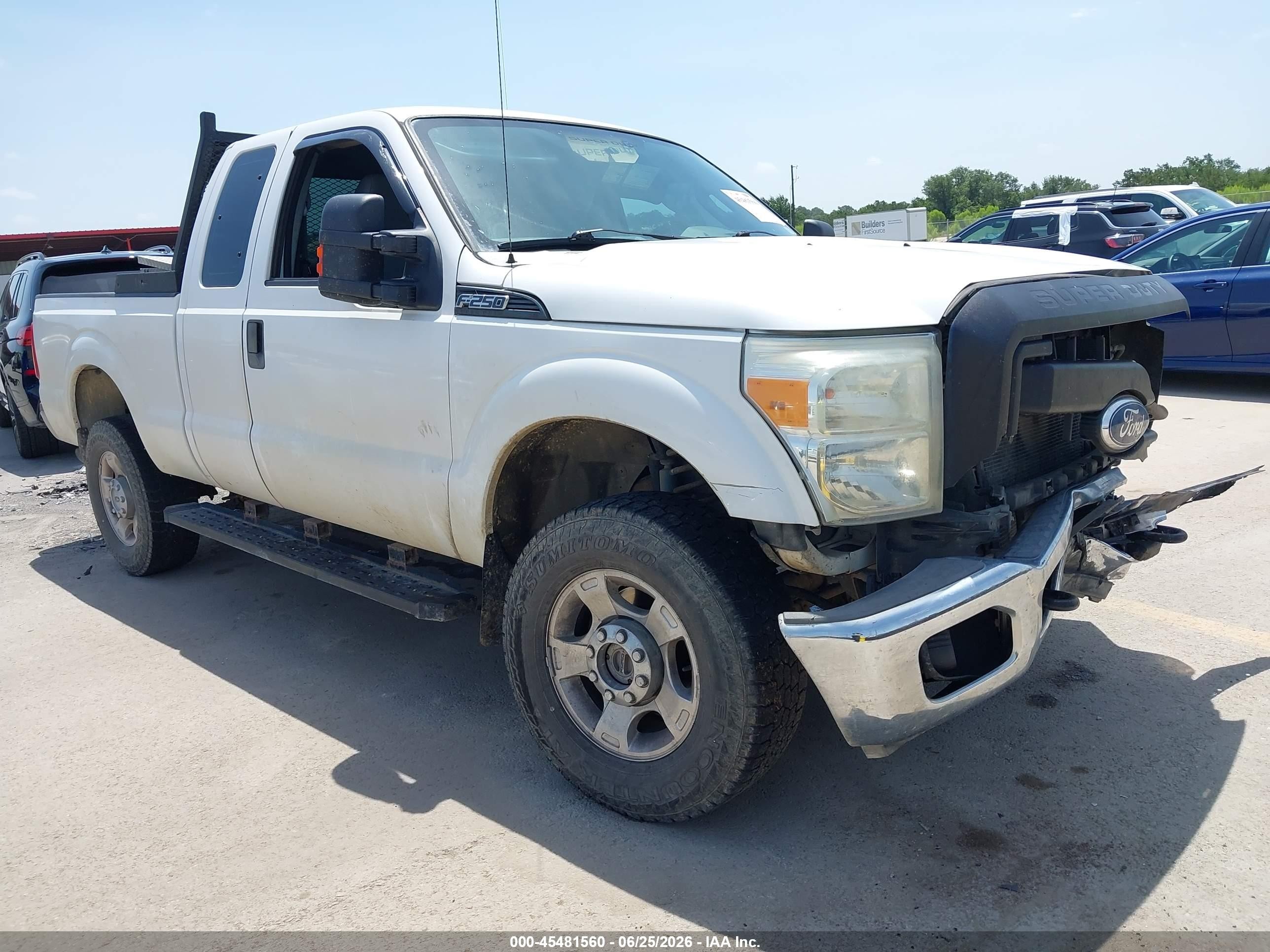2011 Ford Super Duty F-250 Srw Lariat/xl/xlt Белый vin: 1FT7X2B65BEC96453