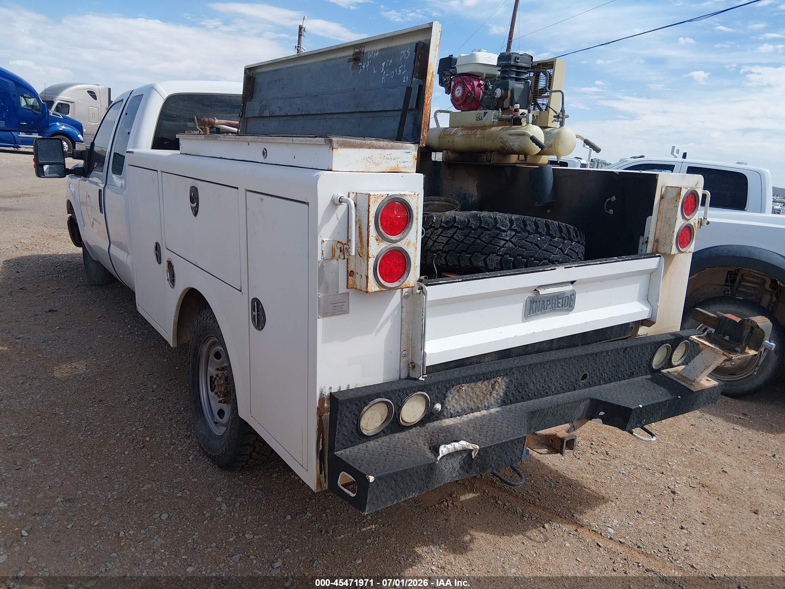 2014 Ford F-250 Lariat/xl/xlt White vin: 1FT7X2B65EEA68117
