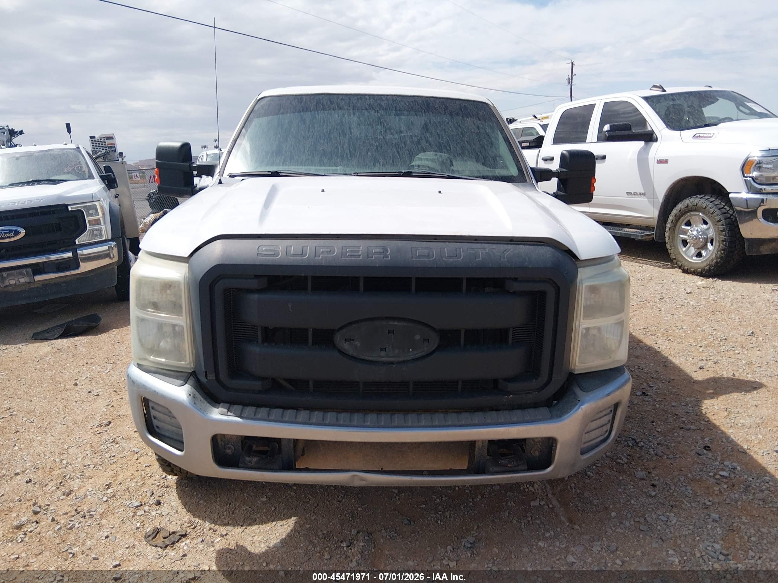 2014 Ford F-250 Lariat/xl/xlt White vin: 1FT7X2B65EEA68117