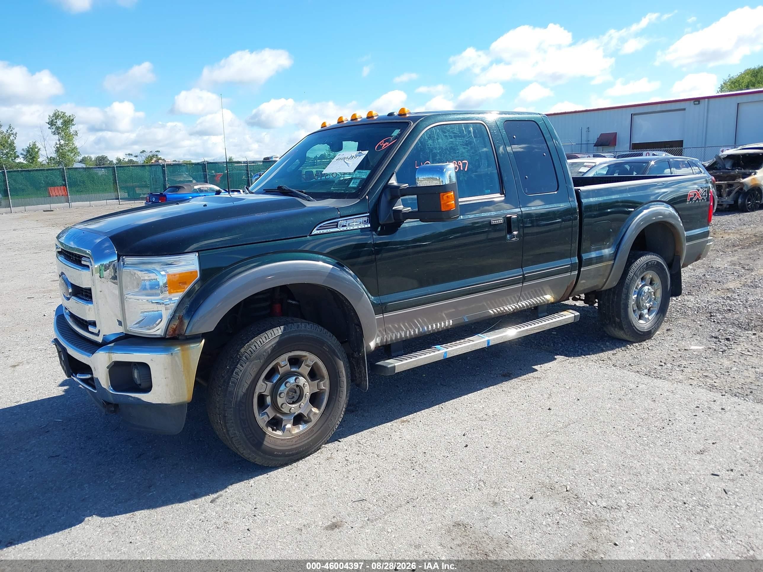 2014 Ford F-250 Lariat Зеленый vin: 1FT7X2B65EEB32737