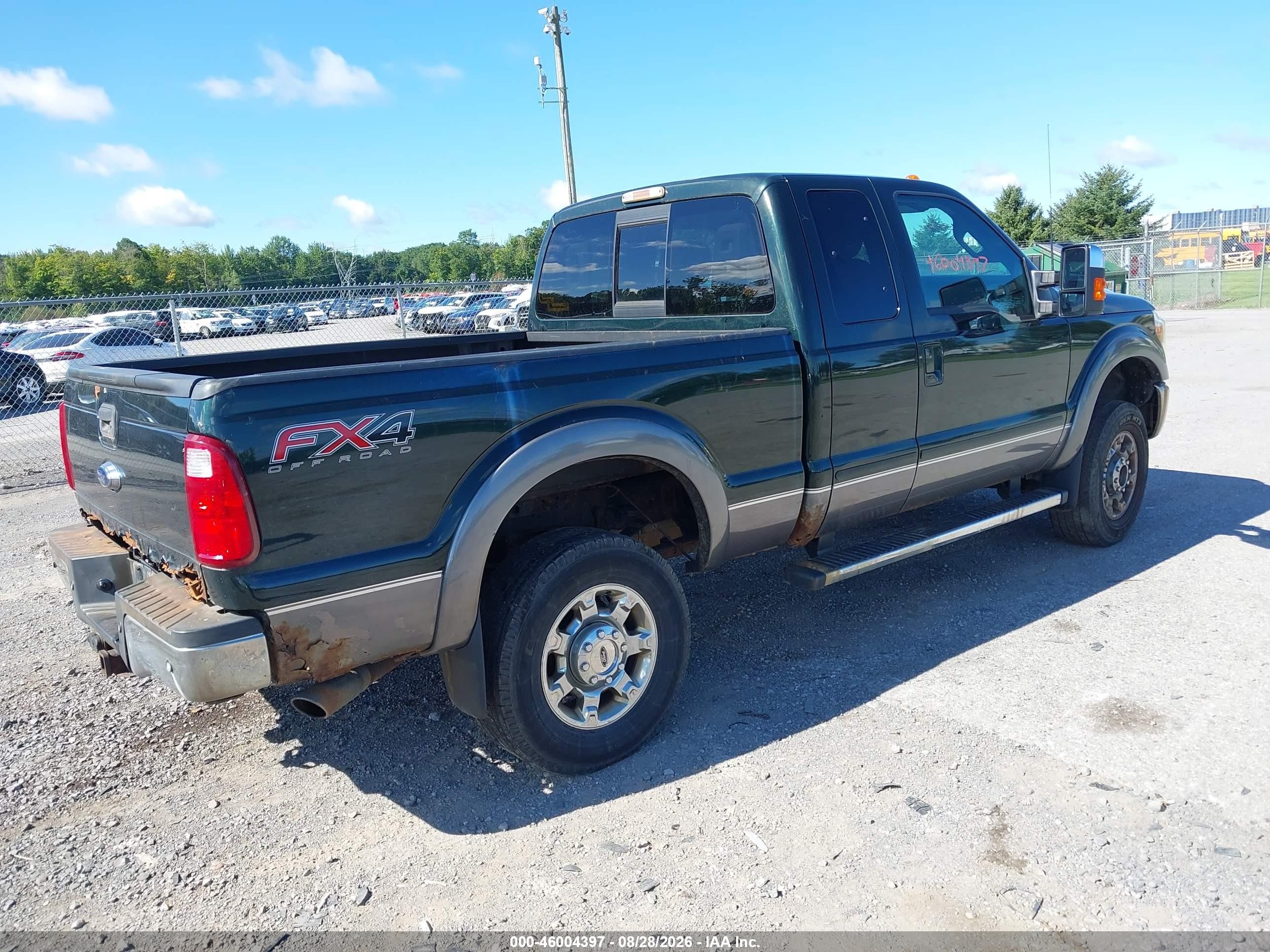 2014 Ford F-250 Lariat Зеленый vin: 1FT7X2B65EEB32737