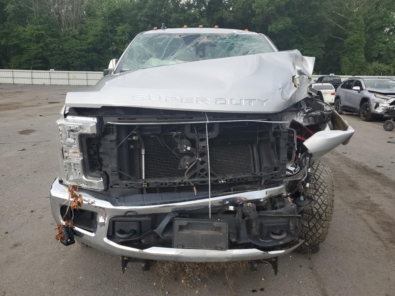 2019 Ford F250 Super Duty Silver vin: 1FT7X2B65KED34246