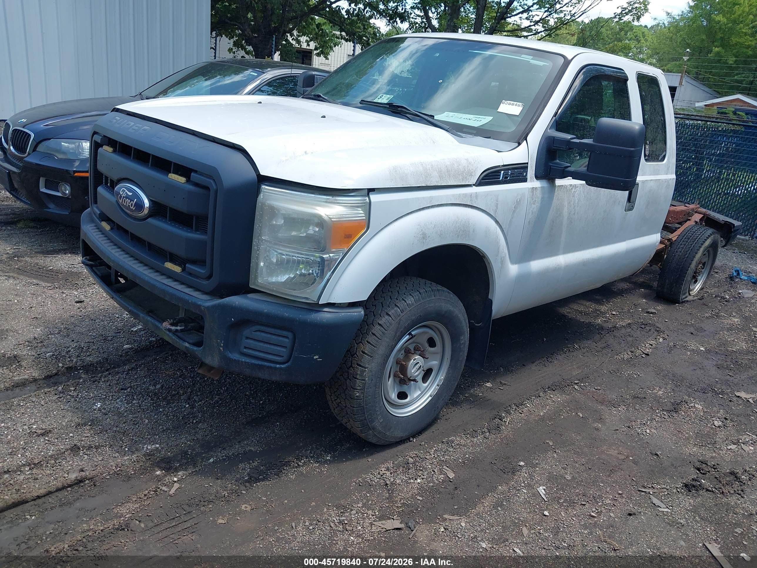 2011 Ford F-250 Xl White vin: 1FT7X2B66BEC68659