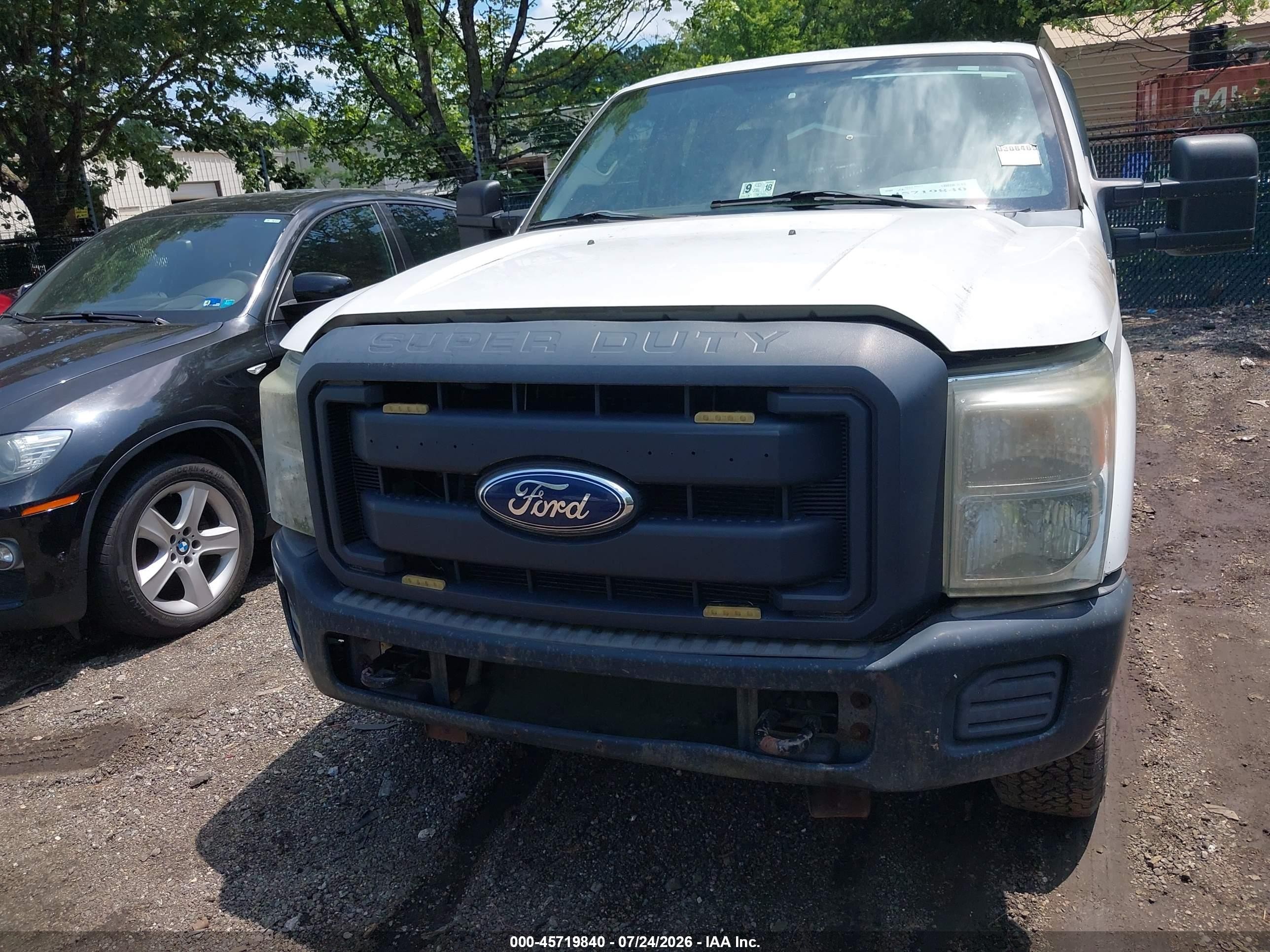 2011 Ford F-250 Xl White vin: 1FT7X2B66BEC68659
