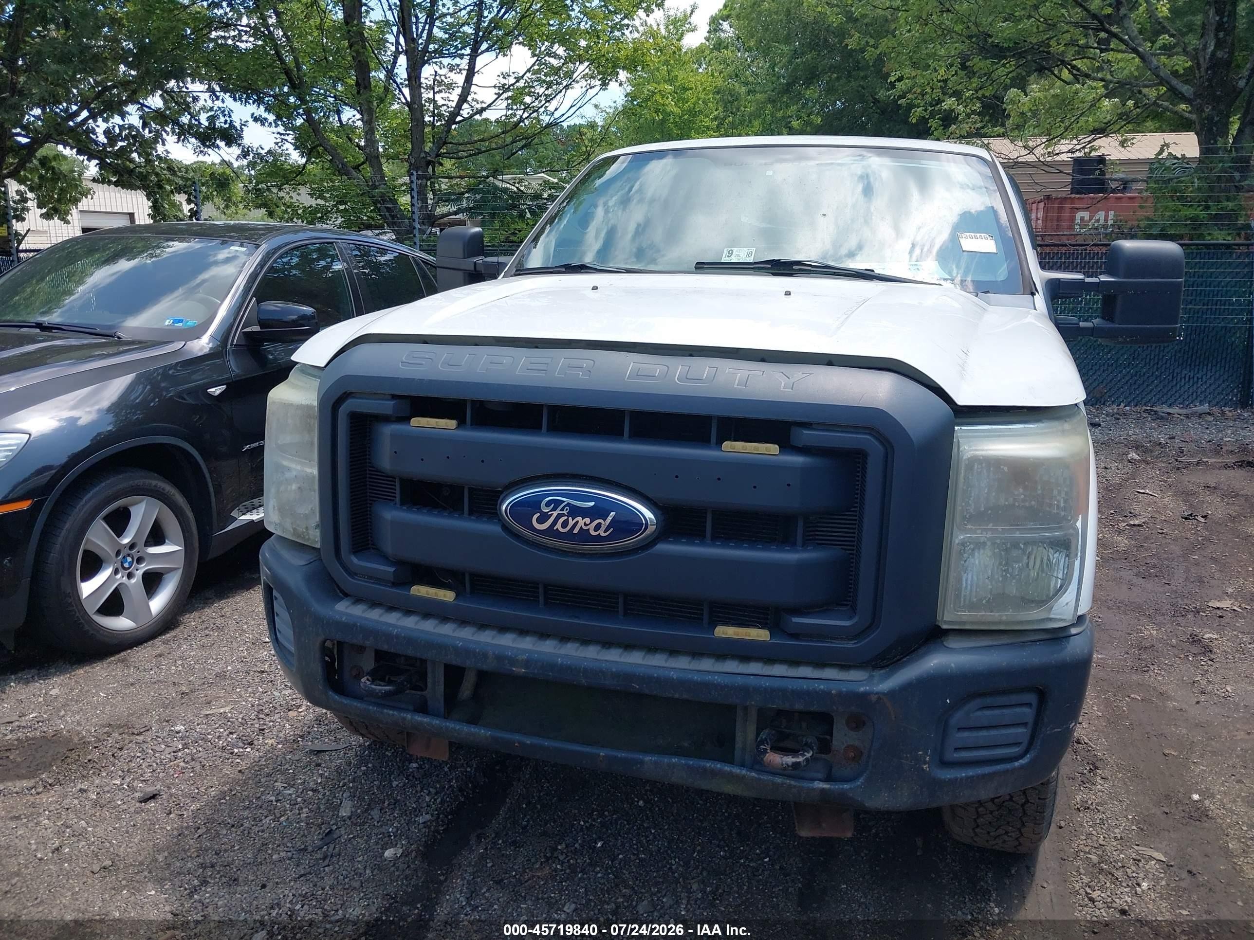 2011 Ford F-250 Xl White vin: 1FT7X2B66BEC68659