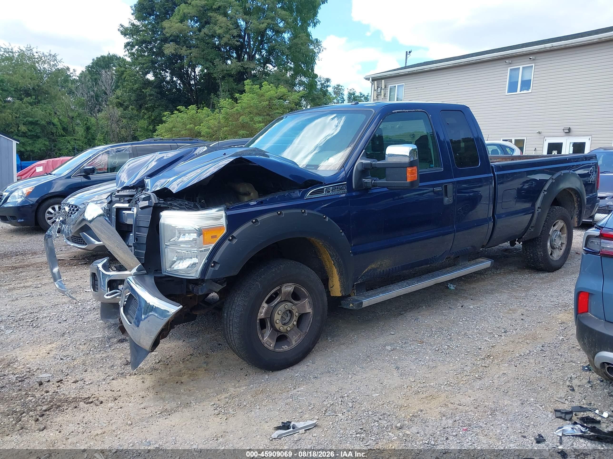 2011 Ford F-250 Xlt Blue vin: 1FT7X2B66BEC90032