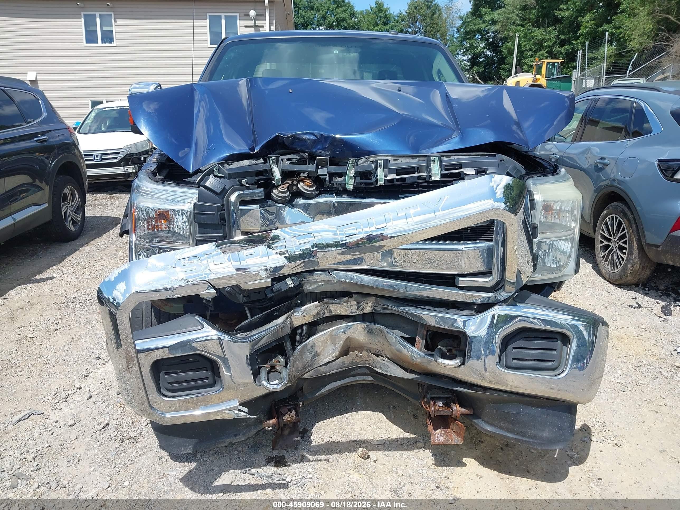 2011 Ford F-250 Xlt Blue vin: 1FT7X2B66BEC90032