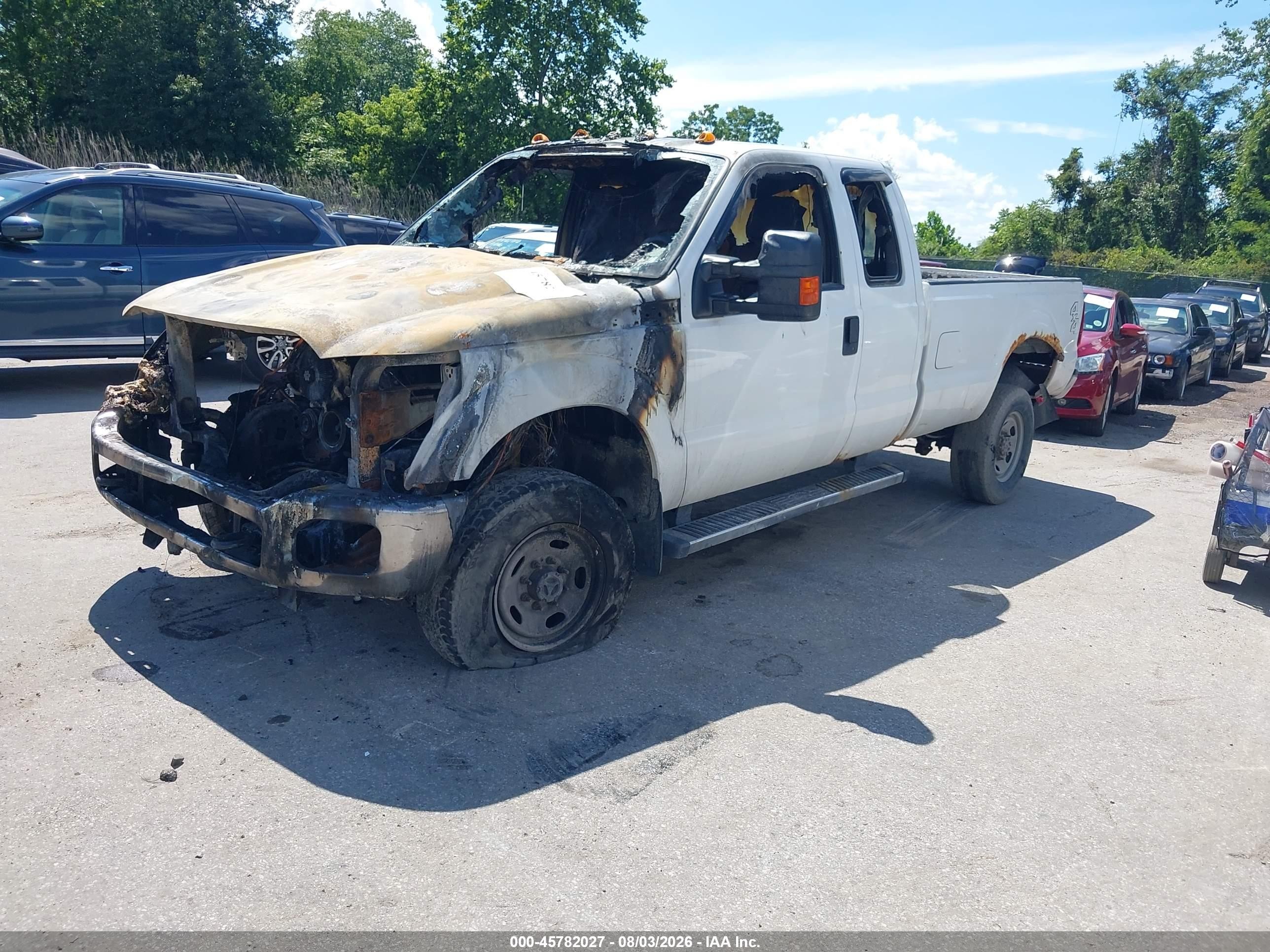 2015 Ford F-250 Xl White vin: 1FT7X2B66FEB50536
