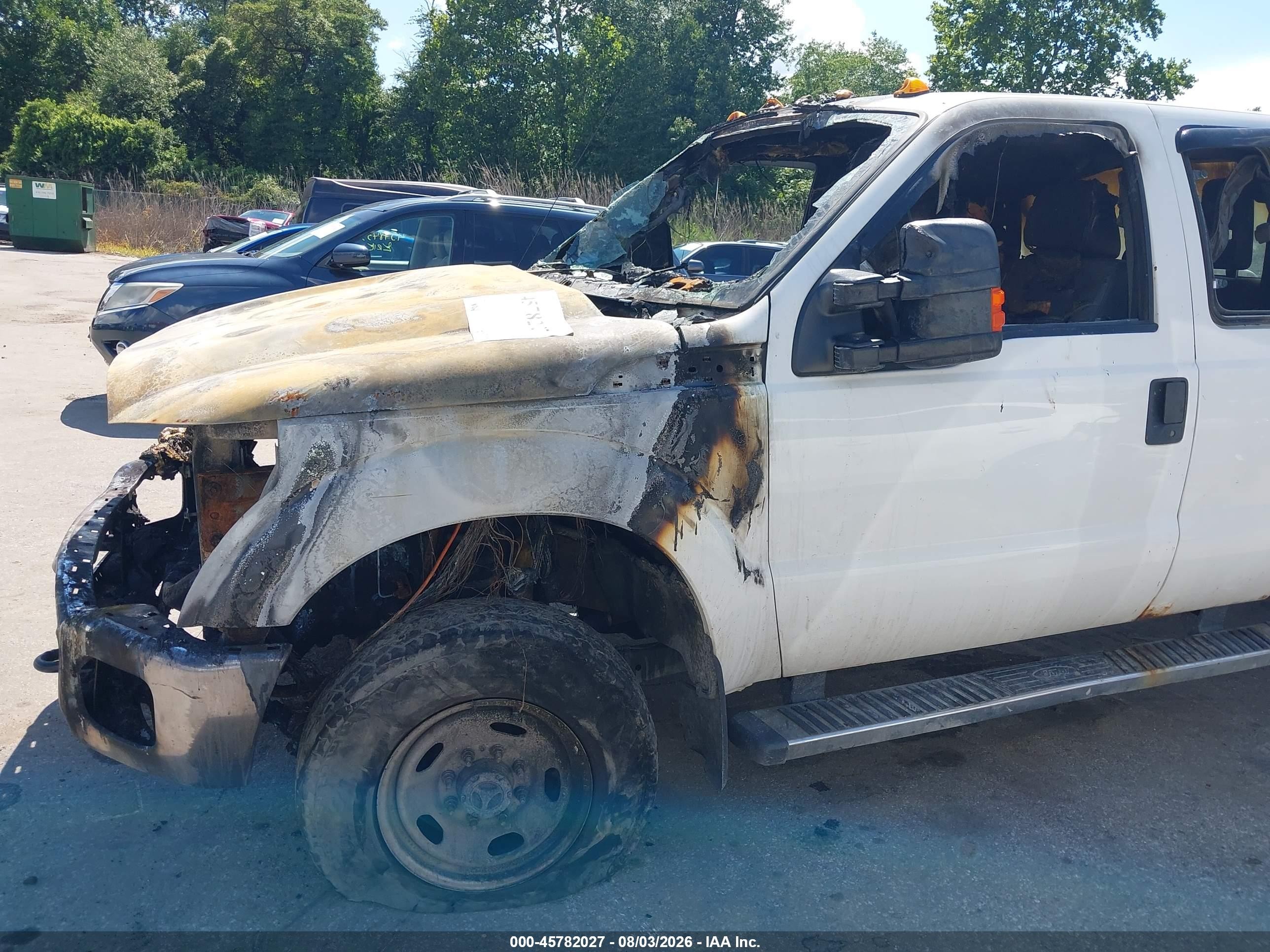 2015 Ford F-250 Xl White vin: 1FT7X2B66FEB50536