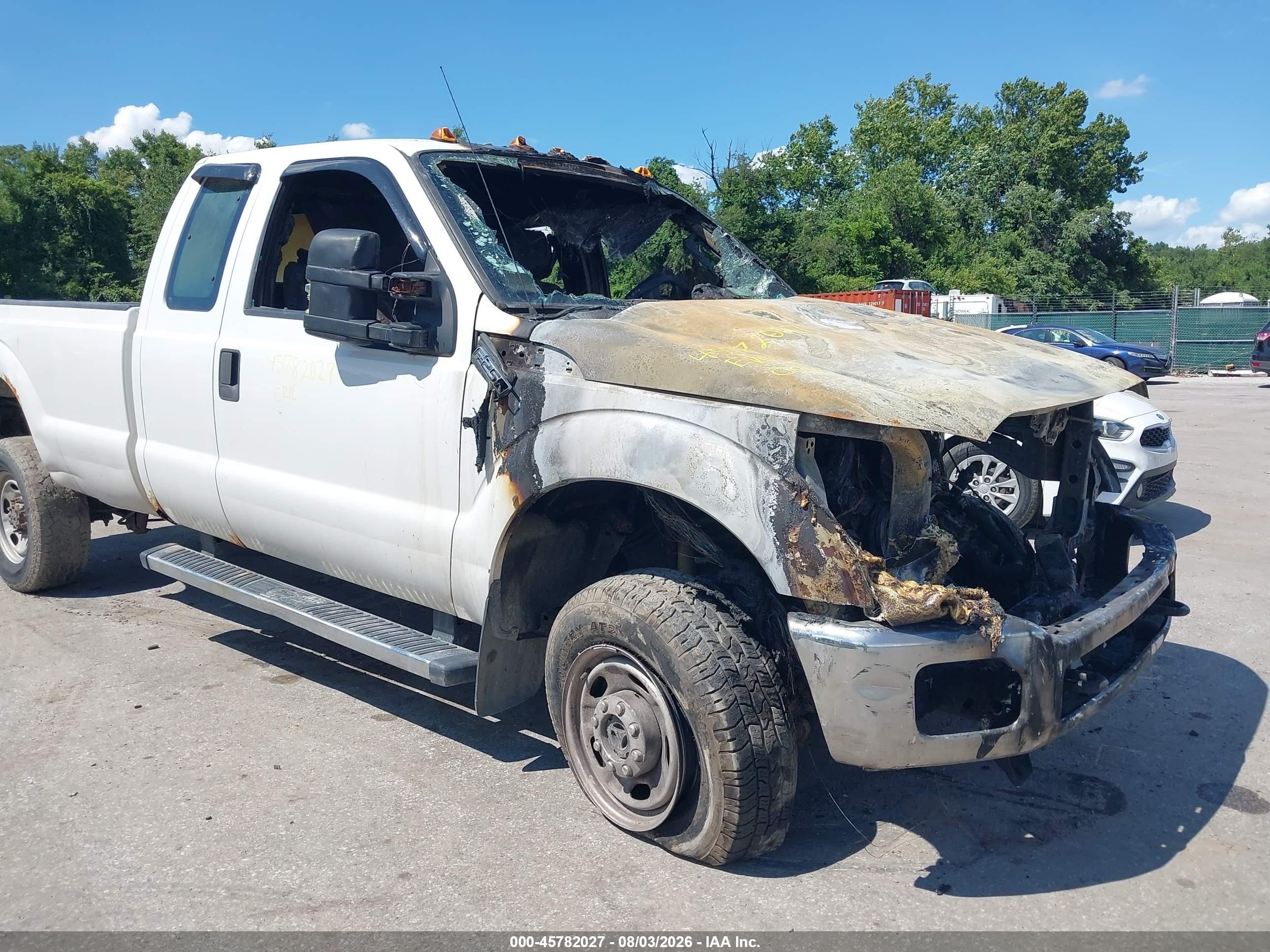 2015 Ford F-250 Xl White vin: 1FT7X2B66FEB50536
