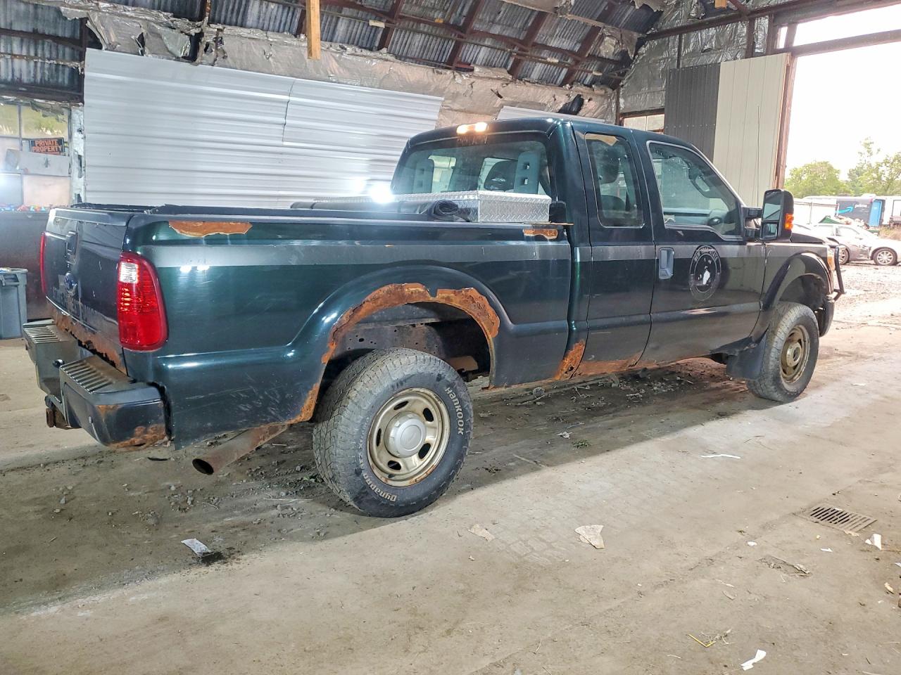 2015 Ford F250 Super Duty Зеленый vin: 1FT7X2B66FEB89482