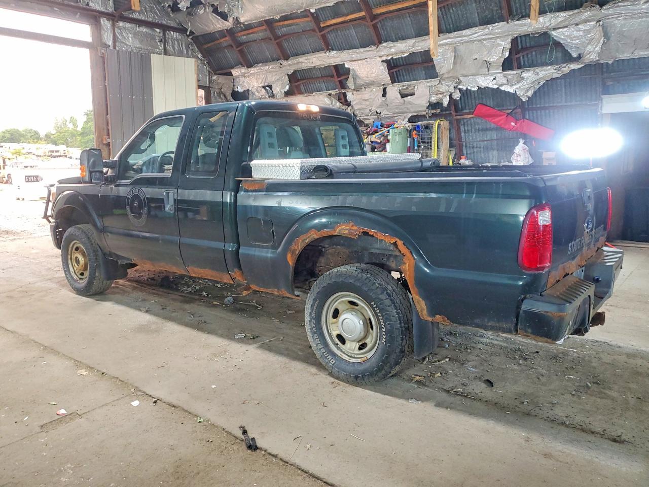 2015 Ford F250 Super Duty Зеленый vin: 1FT7X2B66FEB89482
