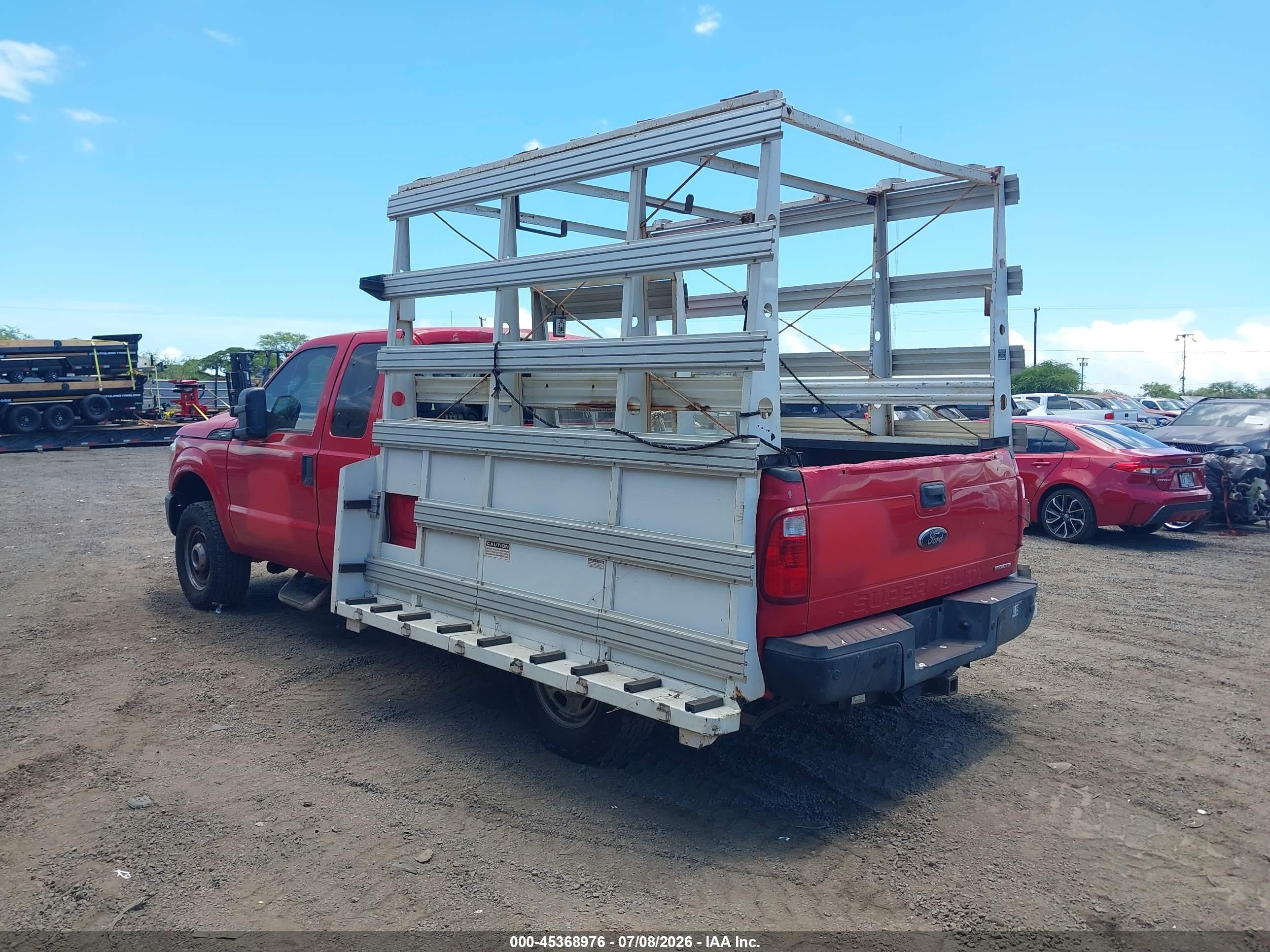 2014 Ford F-250 Xl Красный vin: 1FT7X2B67EEA80706