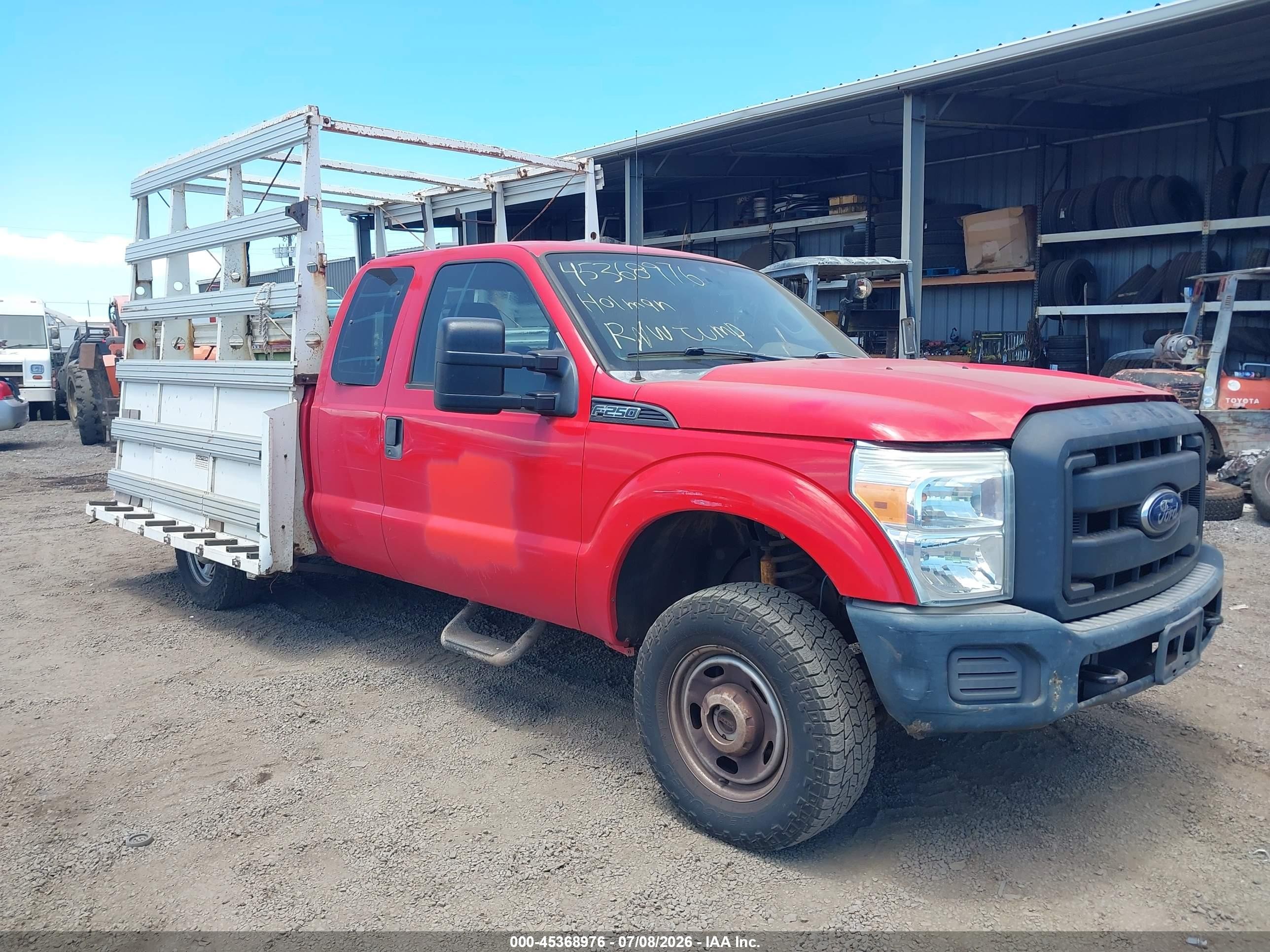 2014 Ford F-250 Xl Красный vin: 1FT7X2B67EEA80706