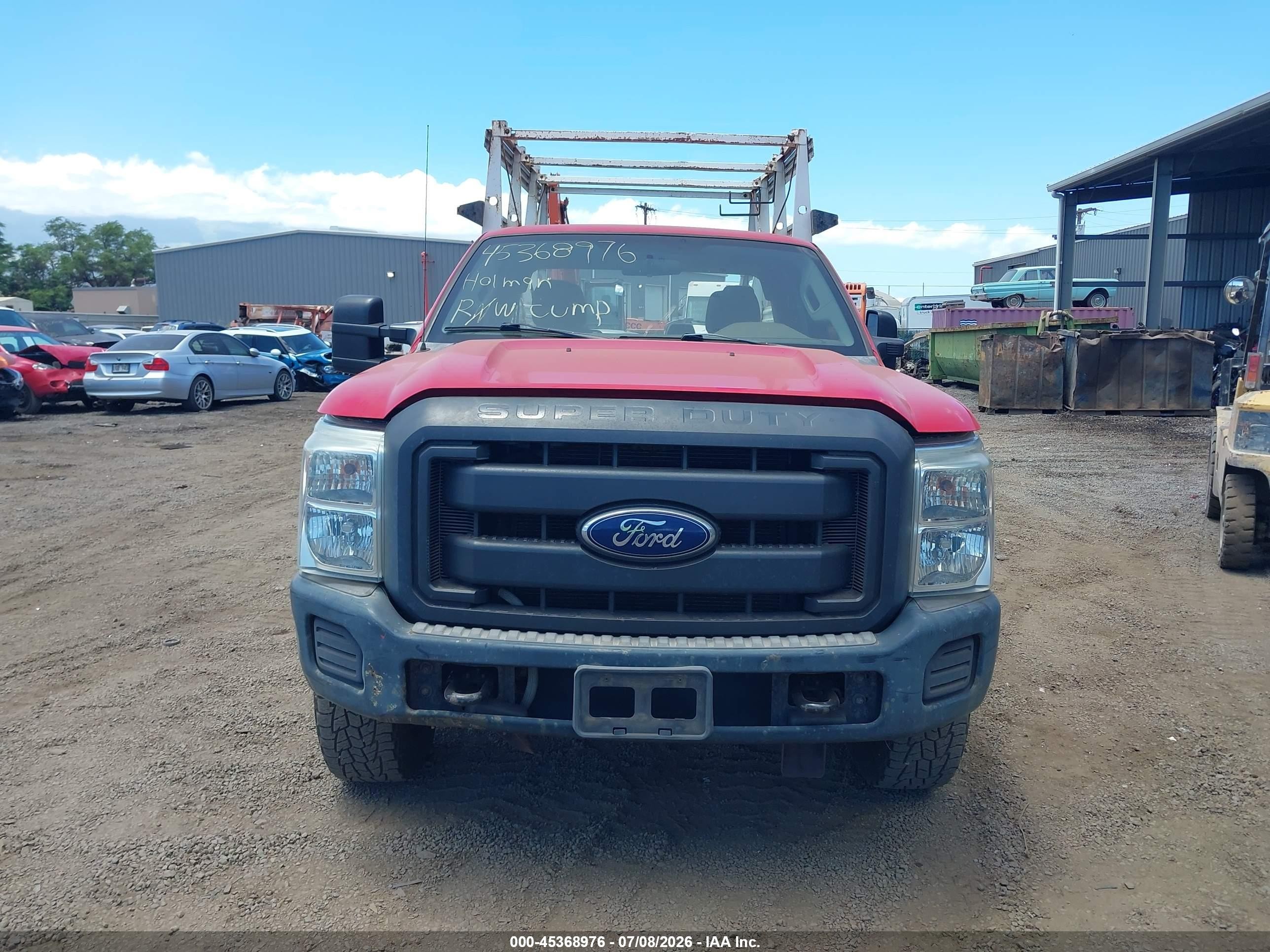 2014 Ford F-250 Xl Красный vin: 1FT7X2B67EEA80706