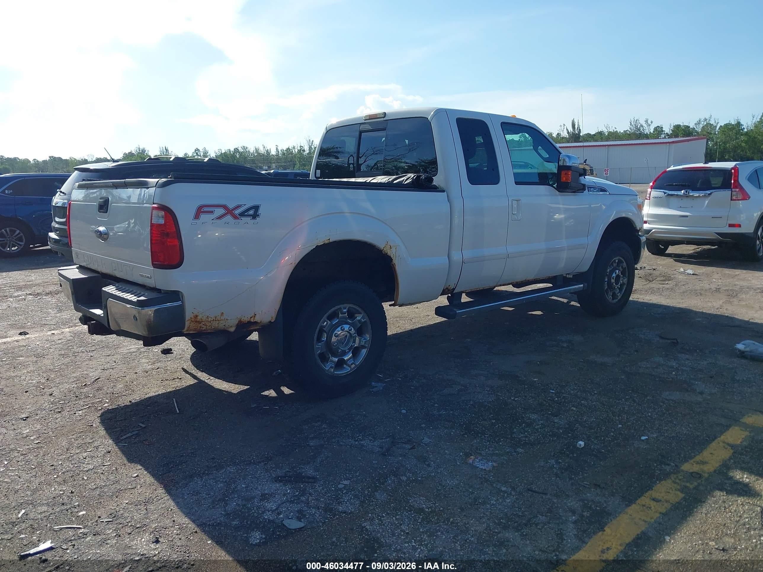2014 Ford F-250 Lariat White vin: 1FT7X2B67EEB05765