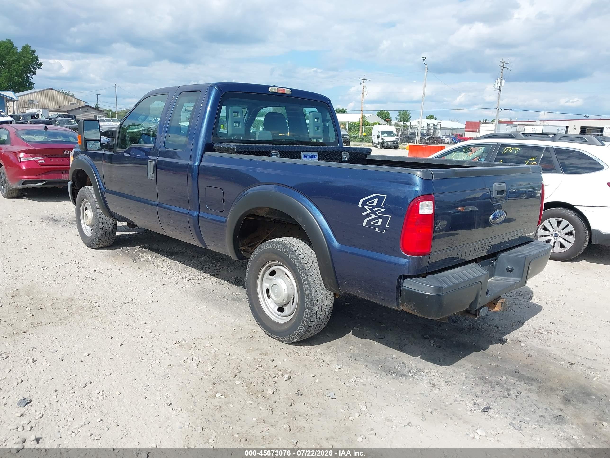 2014 Ford F-250 Xl Blue vin: 1FT7X2B67EEB66940