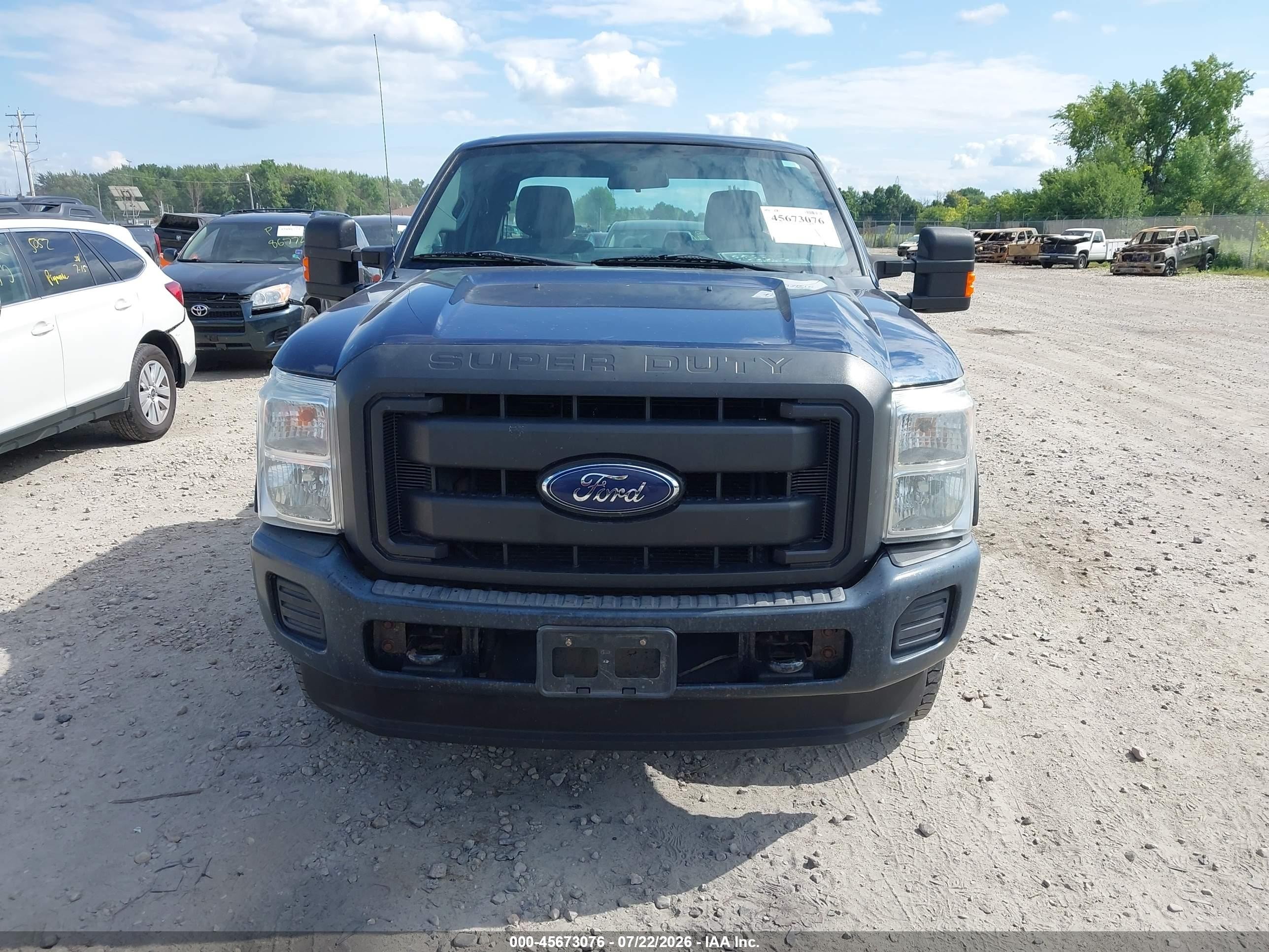 2014 Ford F-250 Xl Blue vin: 1FT7X2B67EEB66940