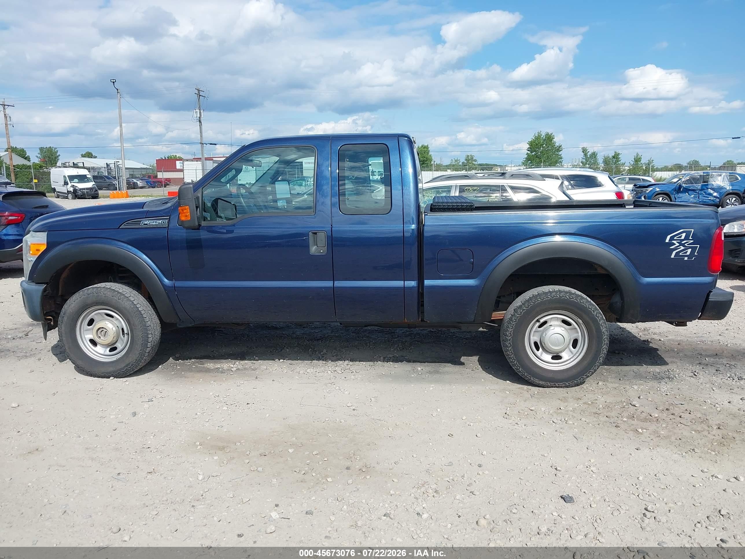 2014 Ford F-250 Xl Blue vin: 1FT7X2B67EEB66940