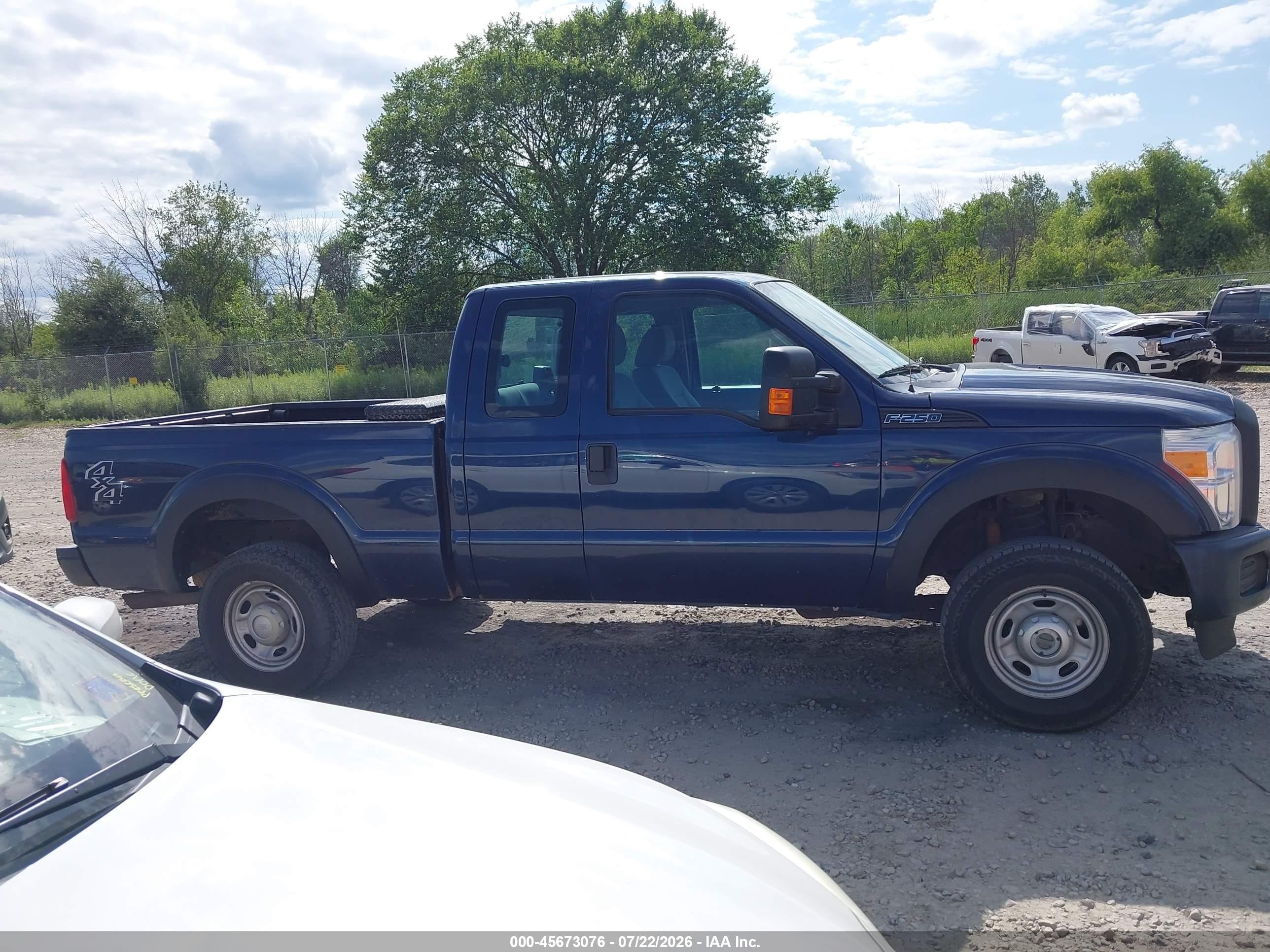 2014 Ford F-250 Xl Blue vin: 1FT7X2B67EEB66940
