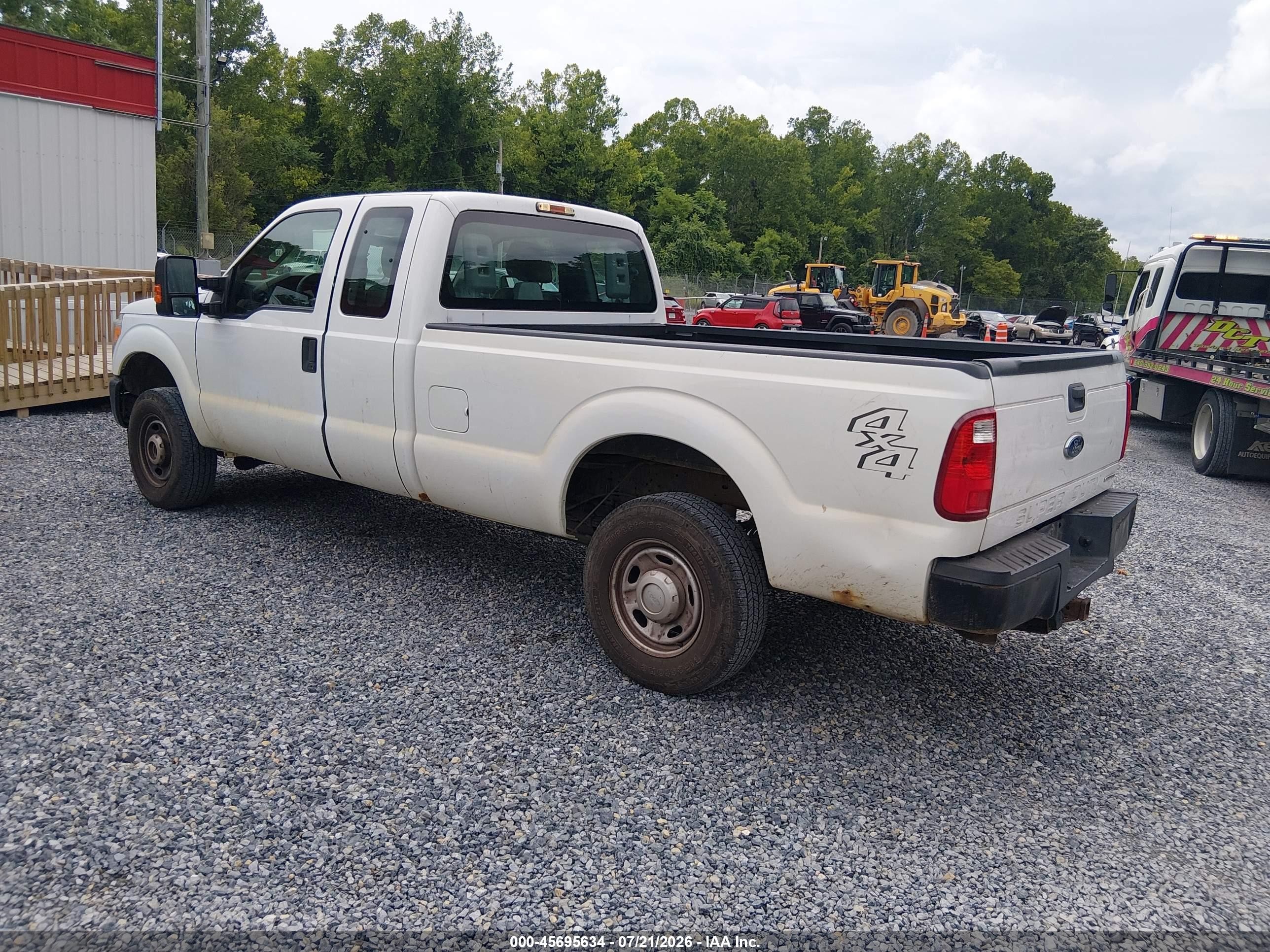 2015 Ford F-250 Xl White vin: 1FT7X2B67FEA35878