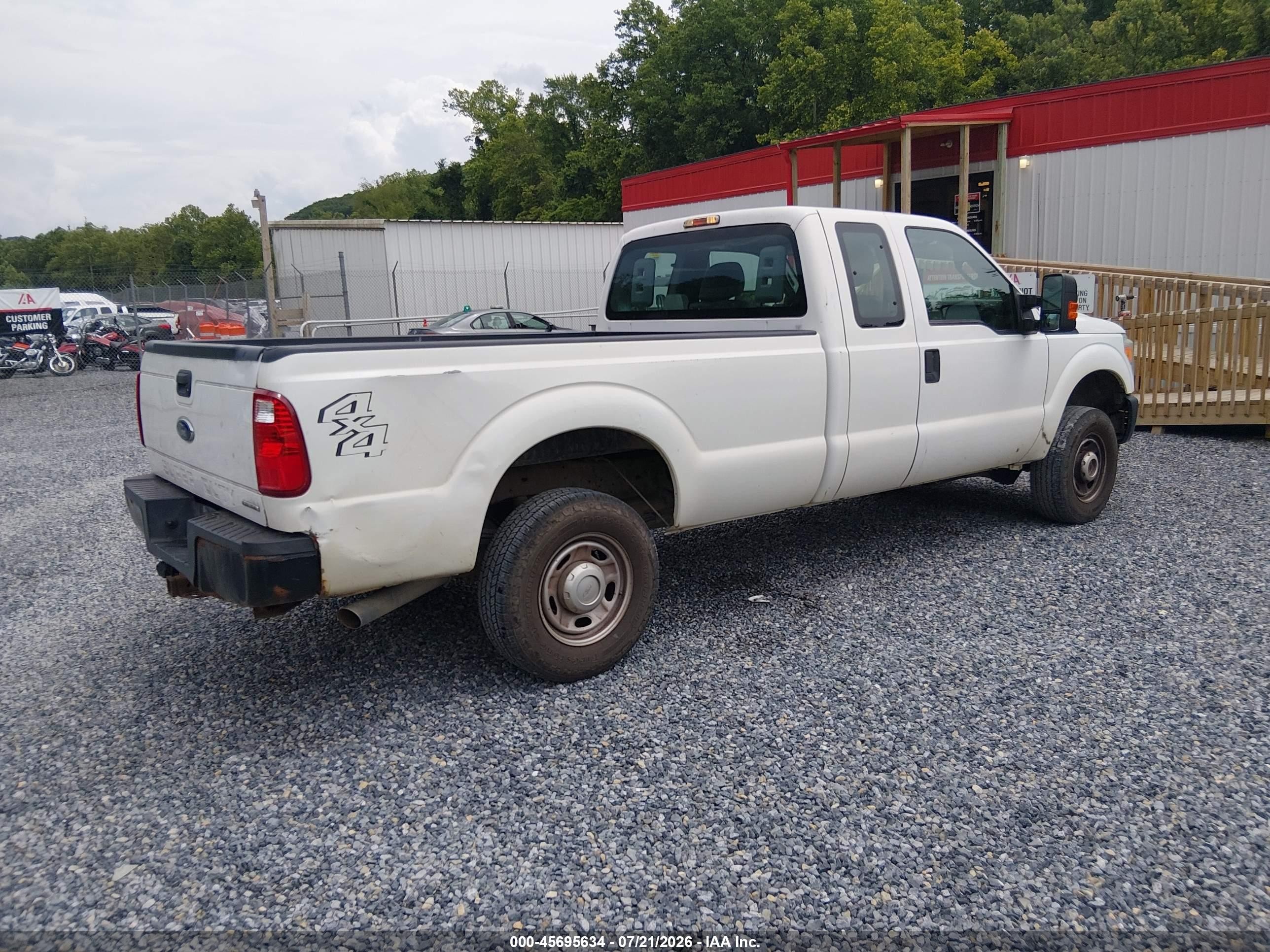 2015 Ford F-250 Xl White vin: 1FT7X2B67FEA35878