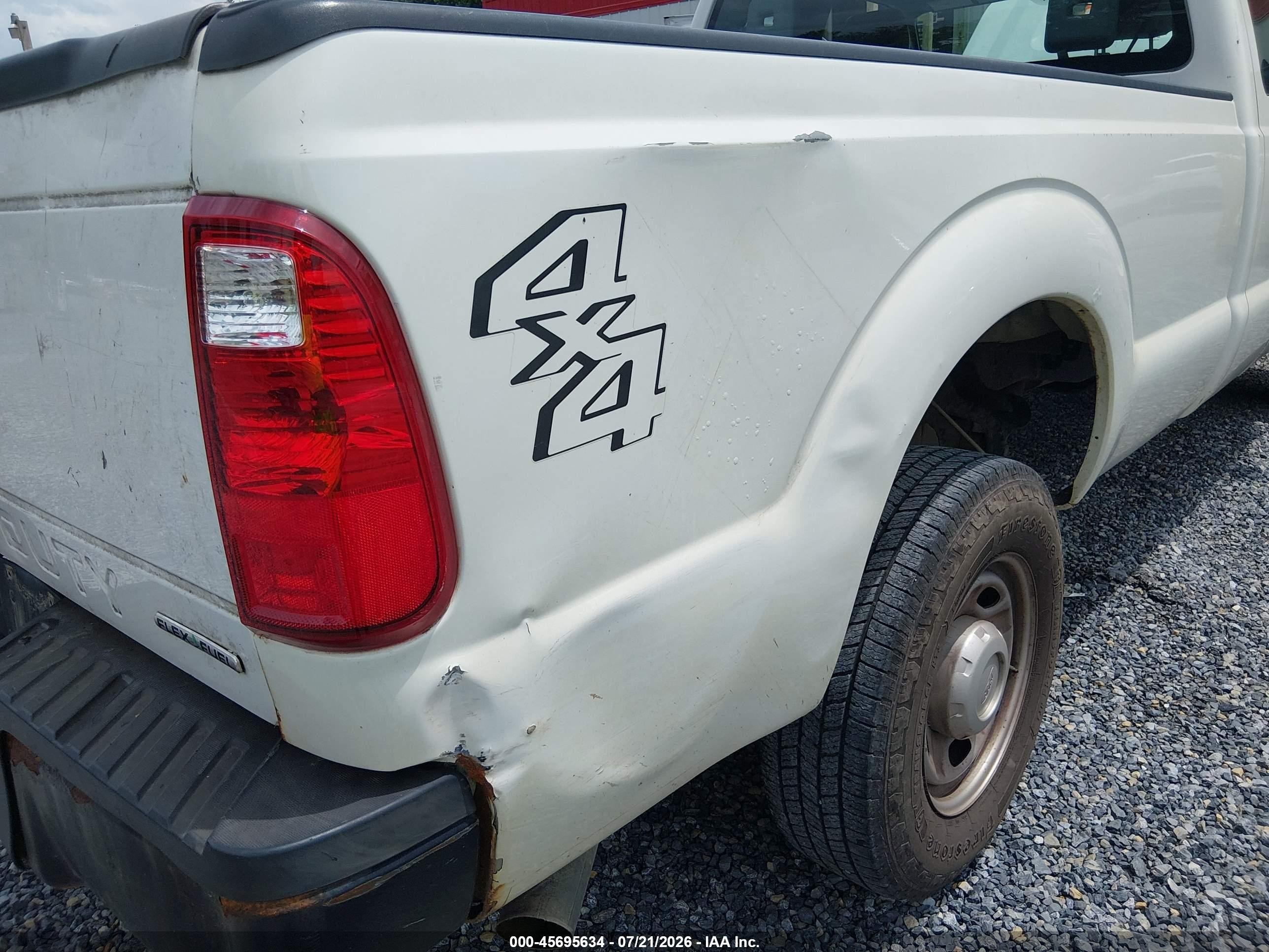2015 Ford F-250 Xl White vin: 1FT7X2B67FEA35878