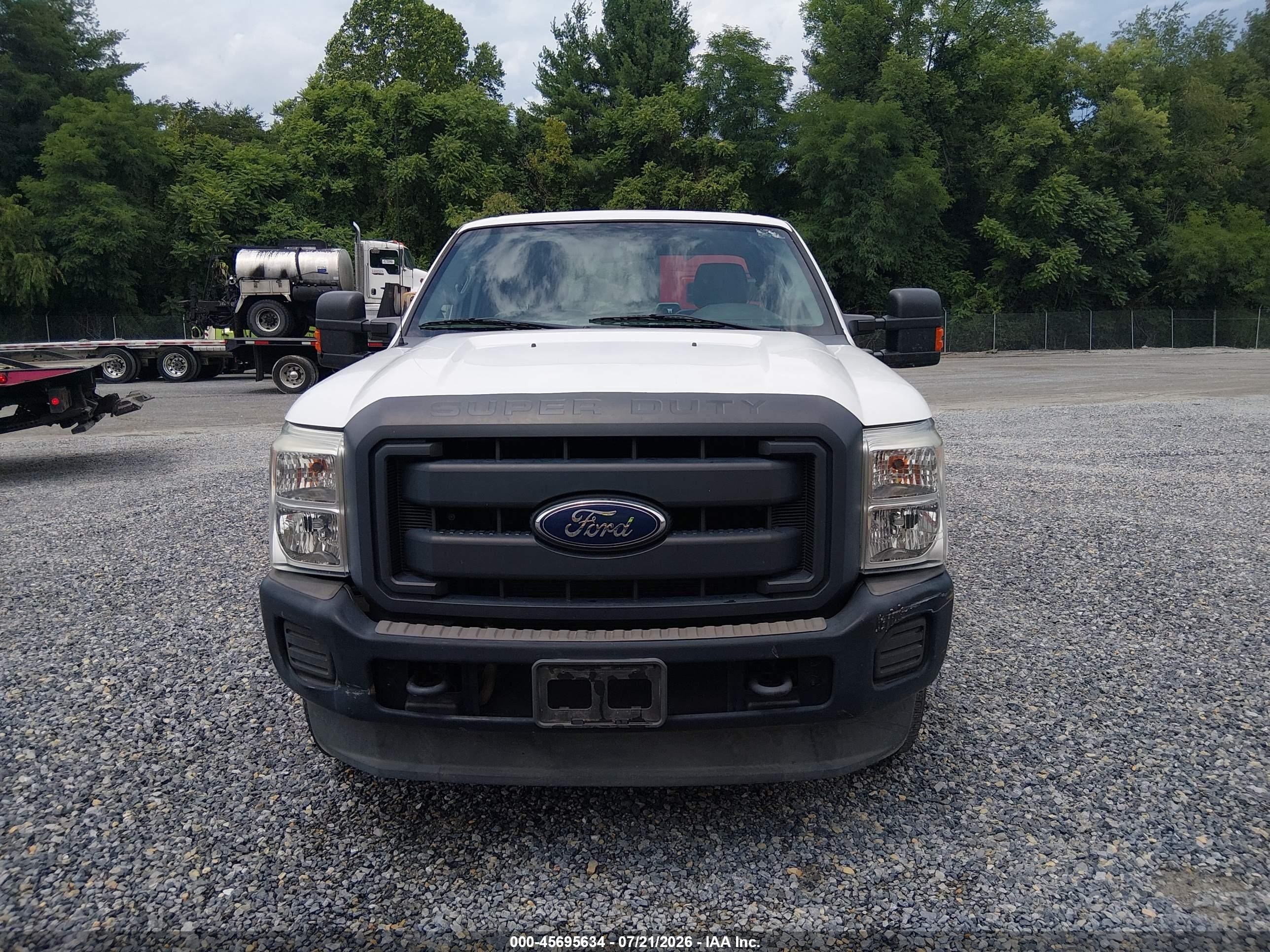 2015 Ford F-250 Xl White vin: 1FT7X2B67FEA35878