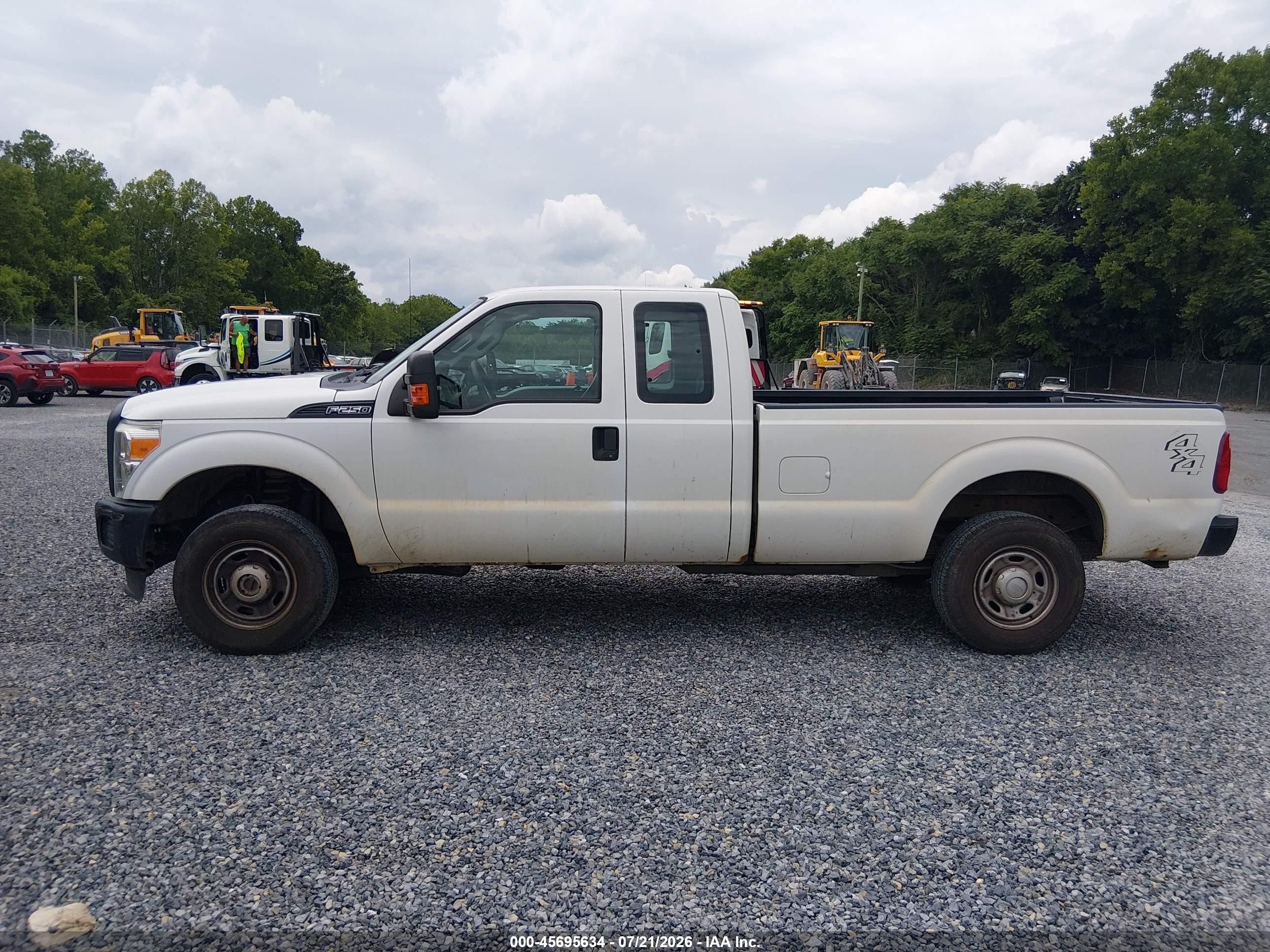 2015 Ford F-250 Xl White vin: 1FT7X2B67FEA35878