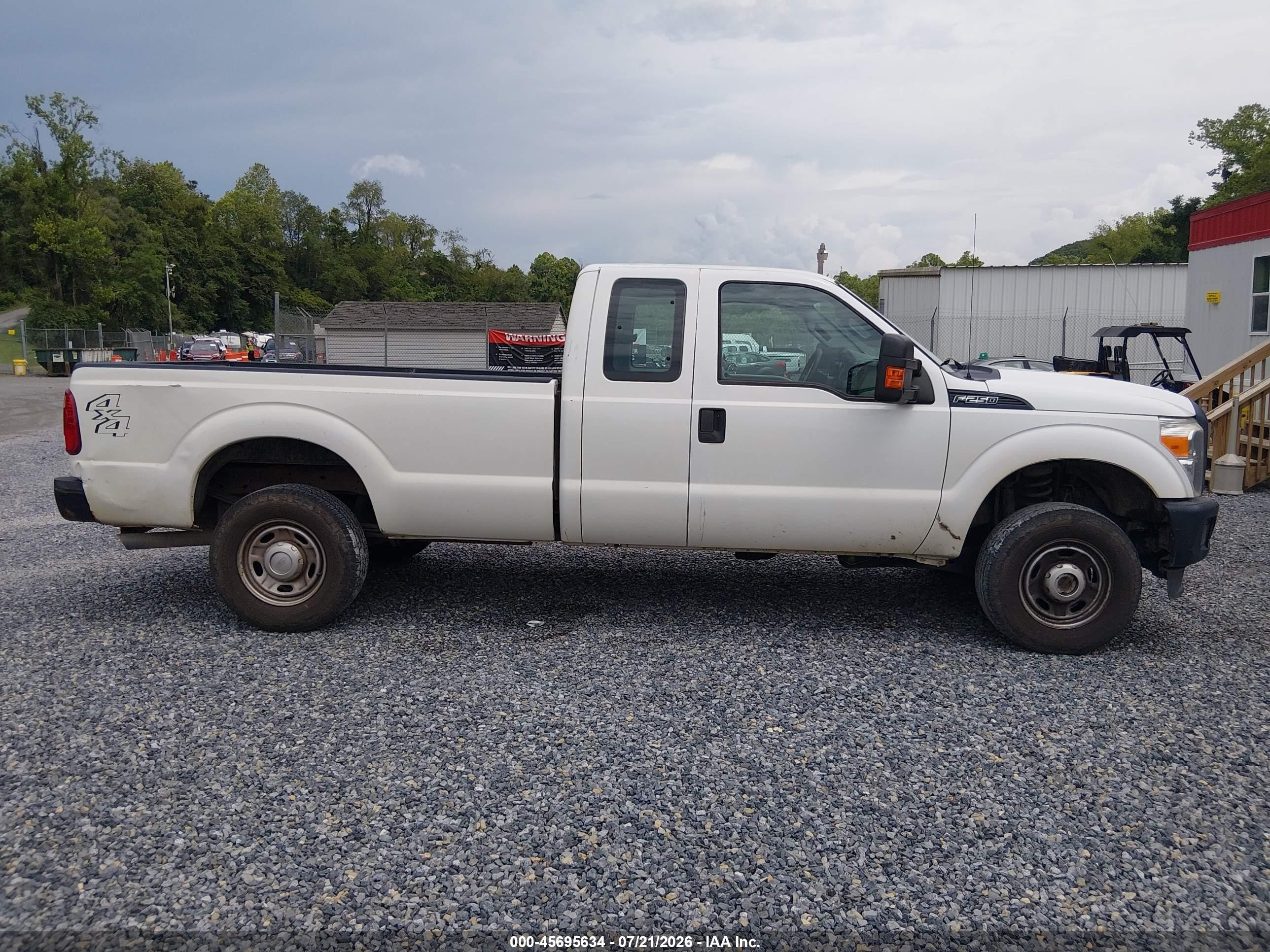 2015 Ford F-250 Xl White vin: 1FT7X2B67FEA35878