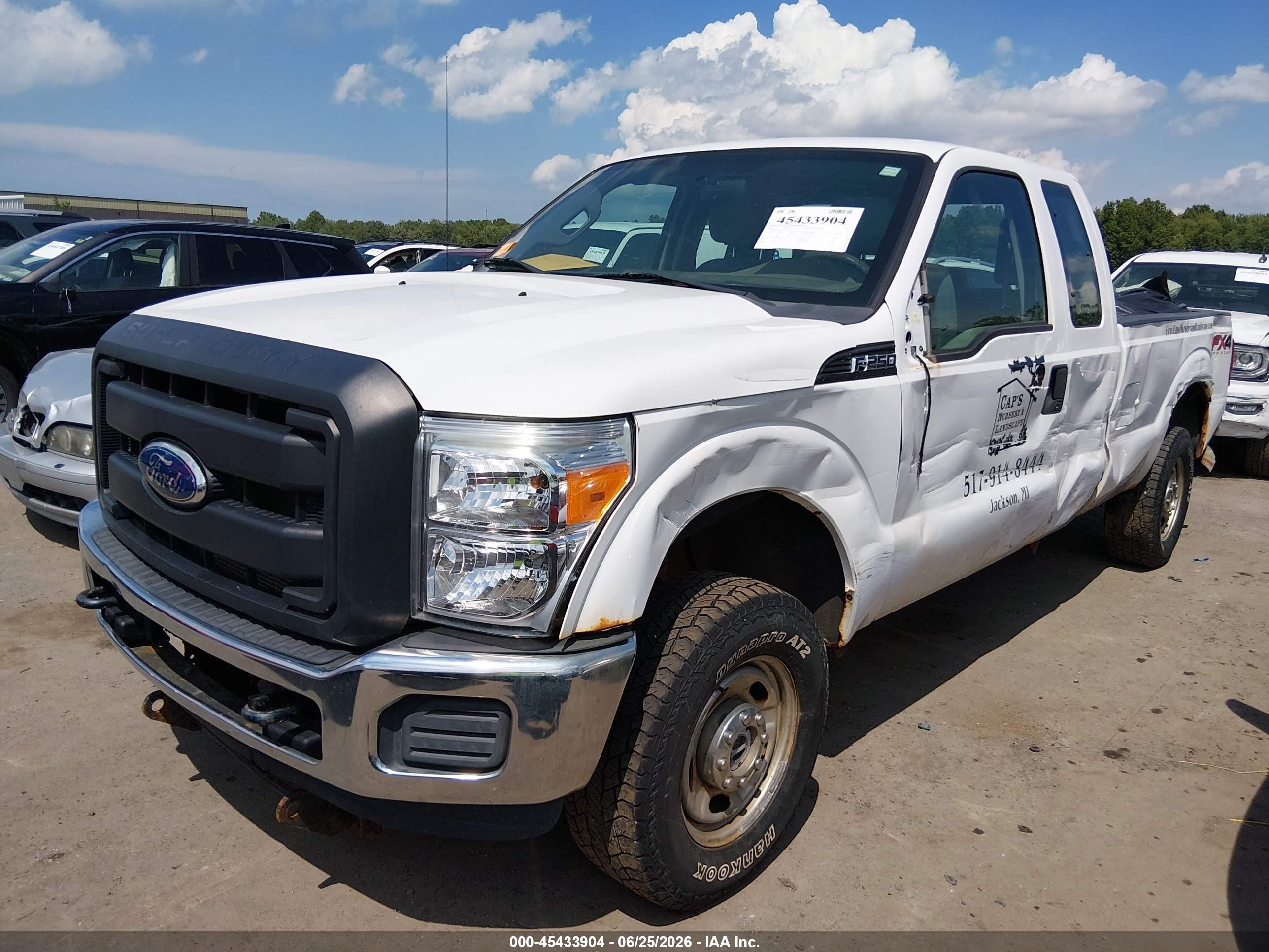 2012 Ford Super Duty F-250 Srw Lariat/xl/xlt White vin: 1FT7X2B68CEA58758