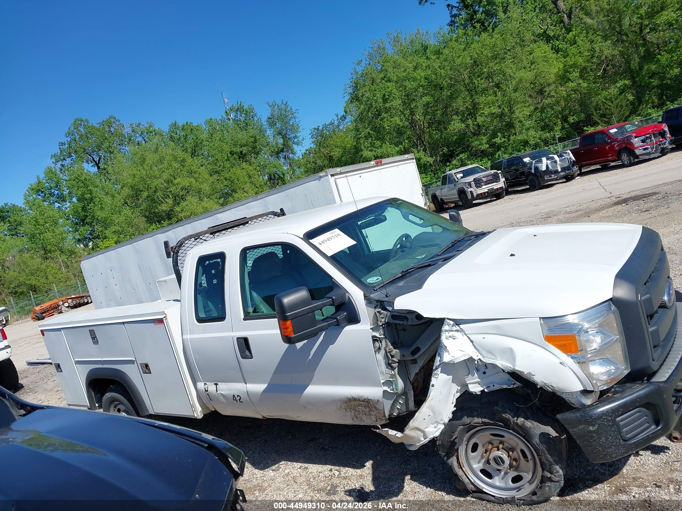 2012 Ford F-250 Xl White vin: 1FT7X2B68CEB93576