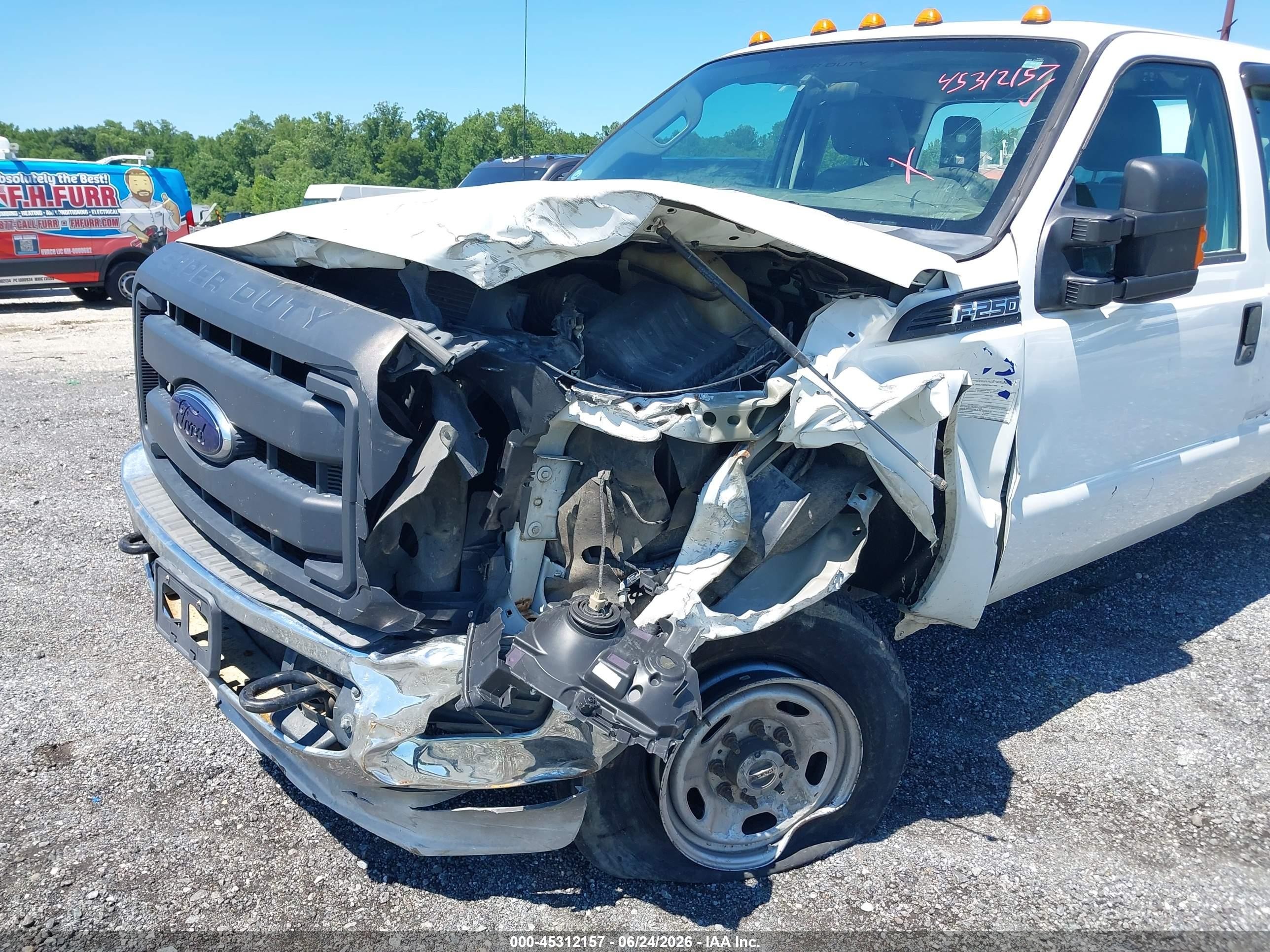 2012 Ford F-250 Xl White vin: 1FT7X2B68CEC17147