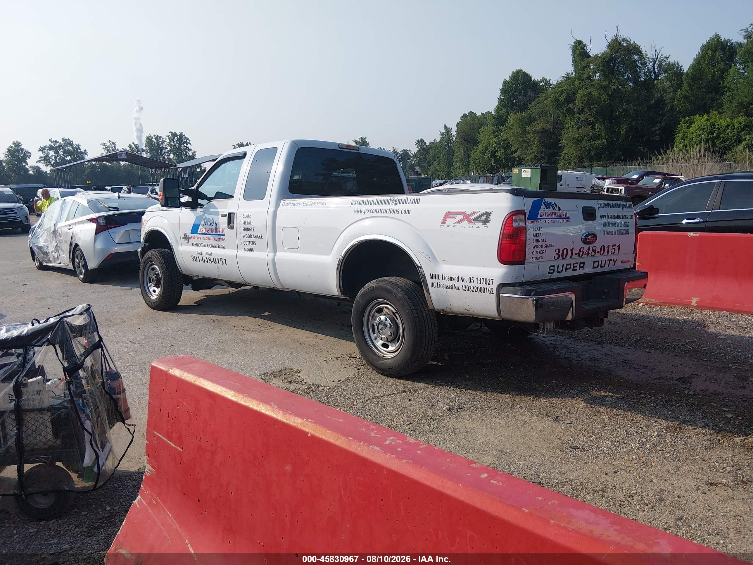 2015 Ford F-250 Xlt White vin: 1FT7X2B69FEC87261
