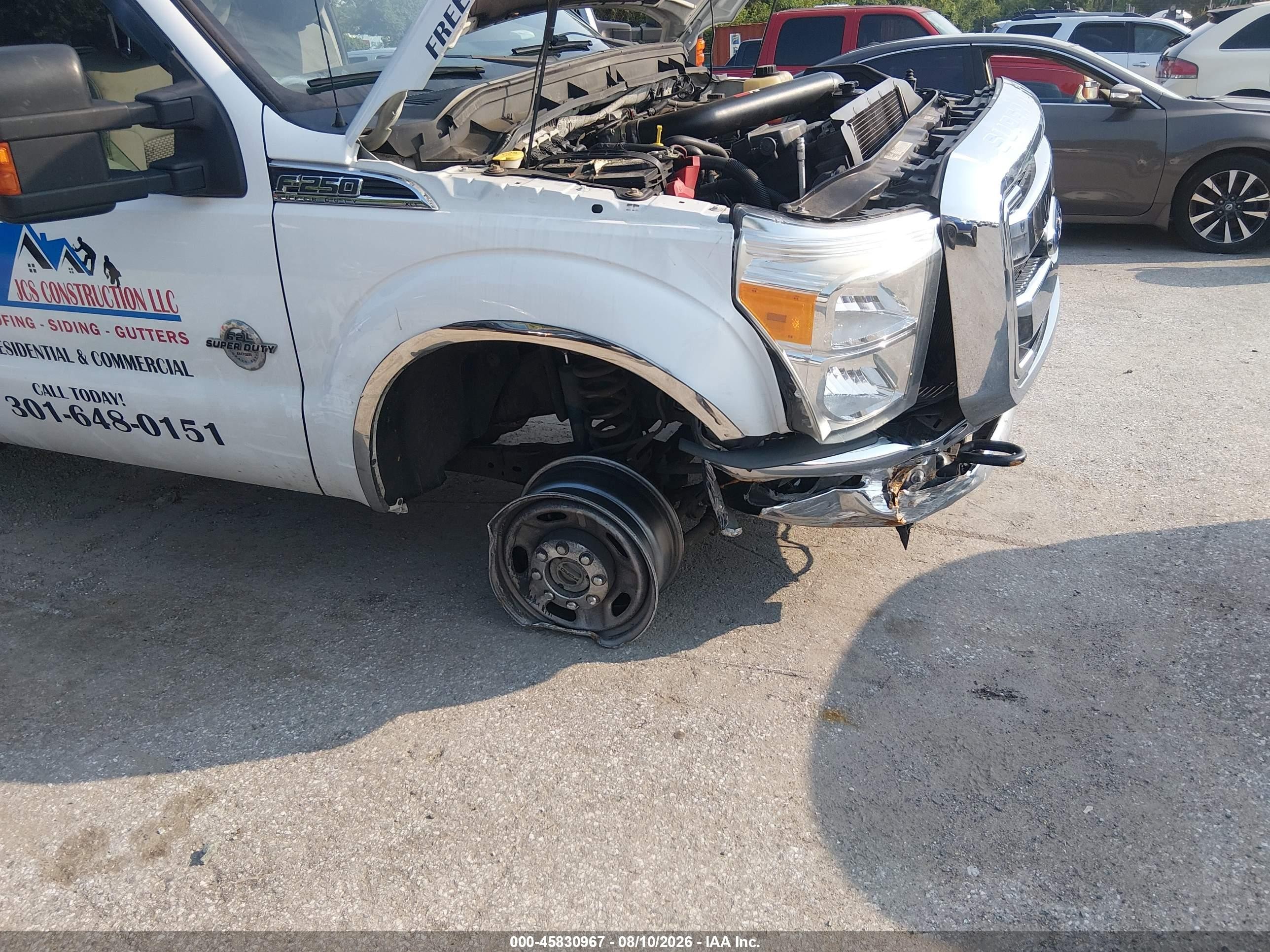 2015 Ford F-250 Xlt White vin: 1FT7X2B69FEC87261