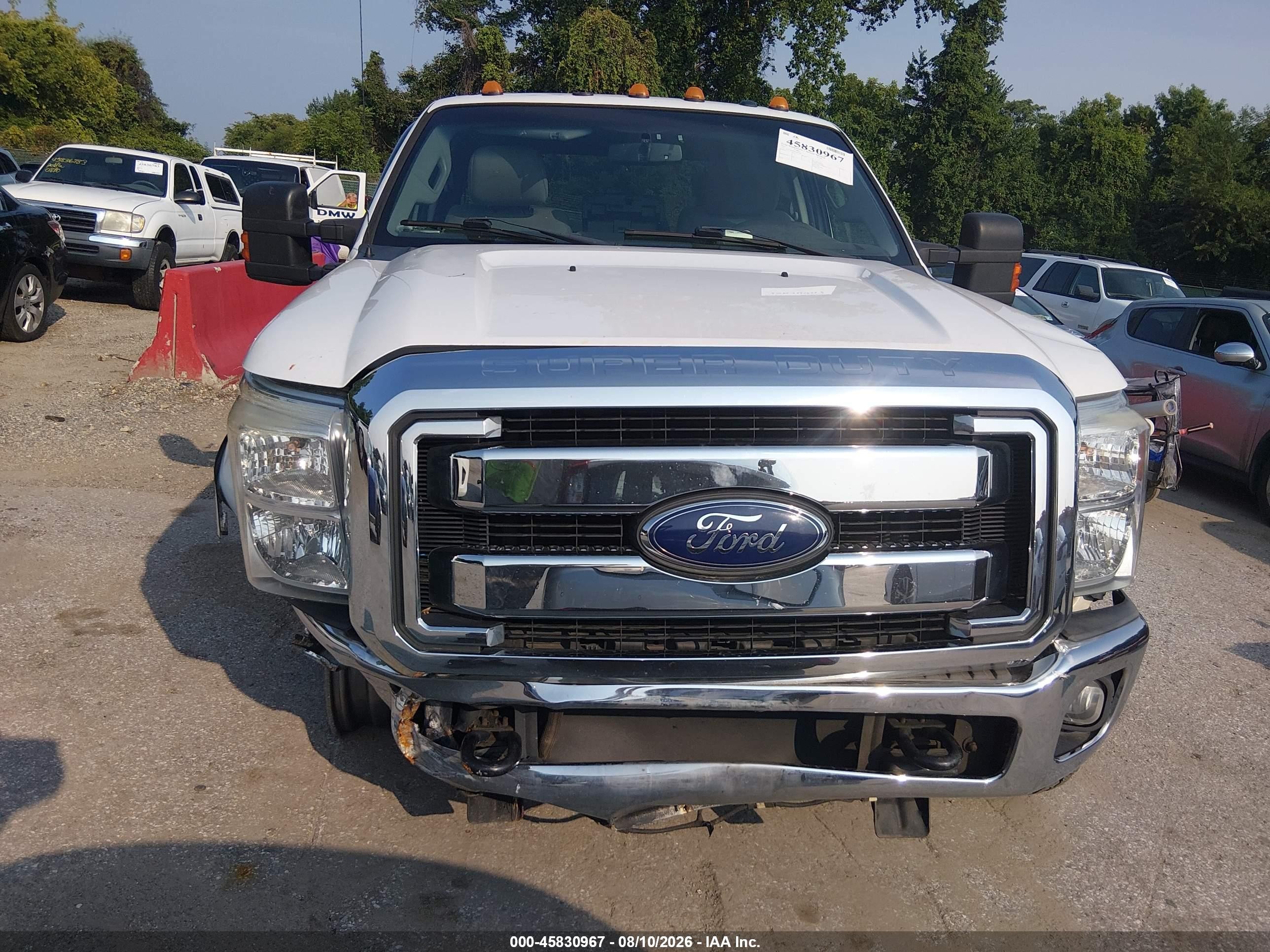 2015 Ford F-250 Xlt White vin: 1FT7X2B69FEC87261