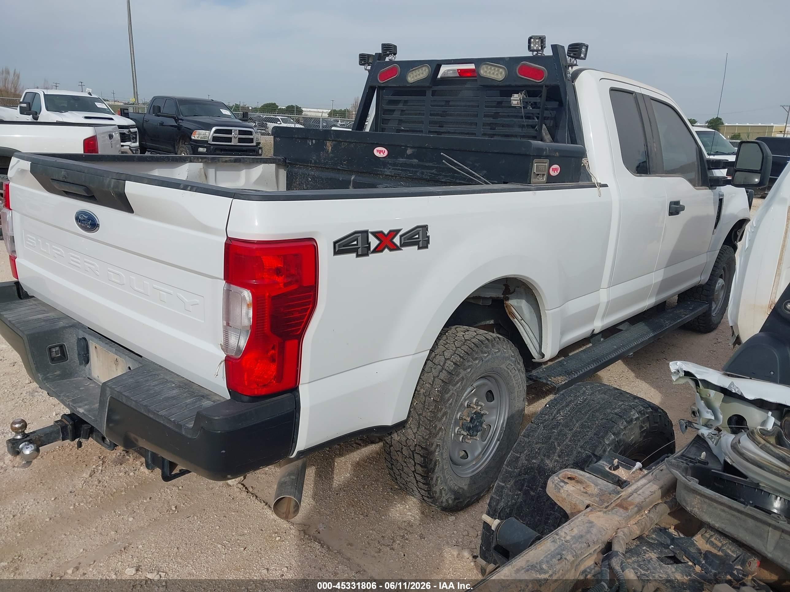 2021 Ford F-250 Xl White vin: 1FT7X2B69MED56883