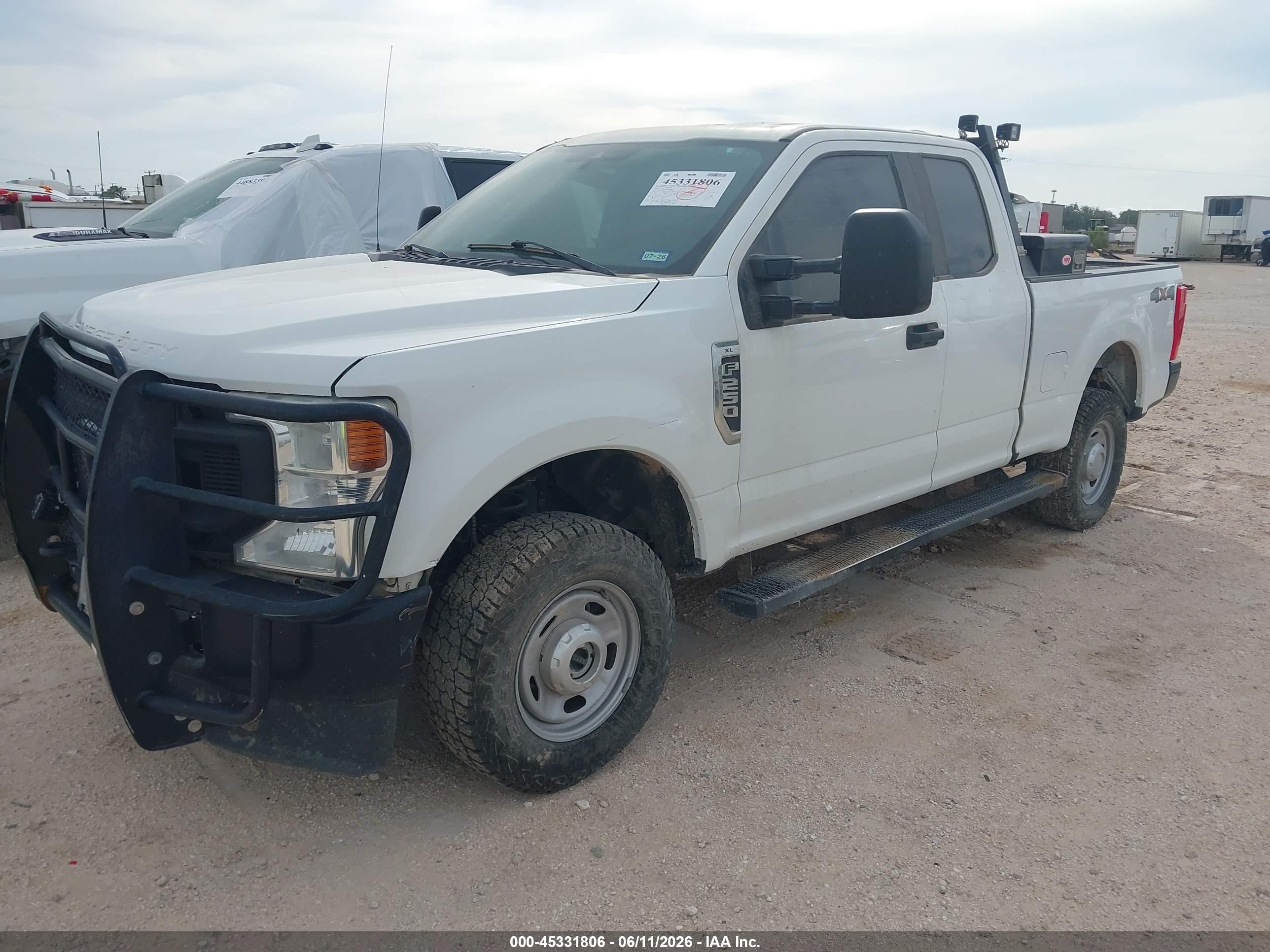 2021 Ford F-250 Xl White vin: 1FT7X2B69MED56883