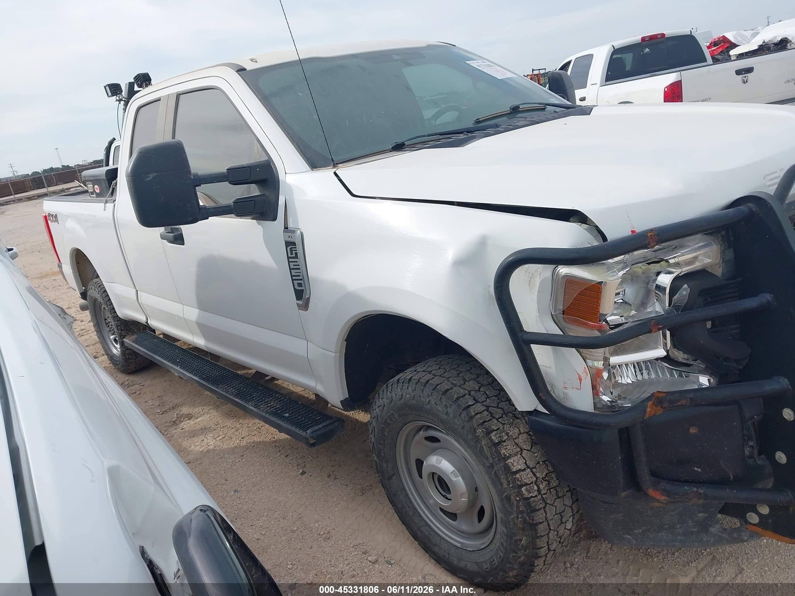 2021 Ford F-250 Xl White vin: 1FT7X2B69MED56883