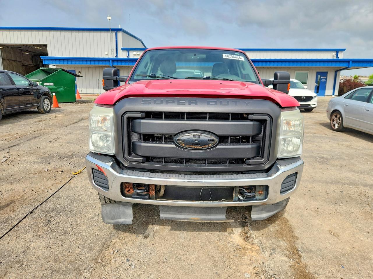 2011 Ford F250 Super Duty Red vin: 1FT7X2B6XBEA30443
