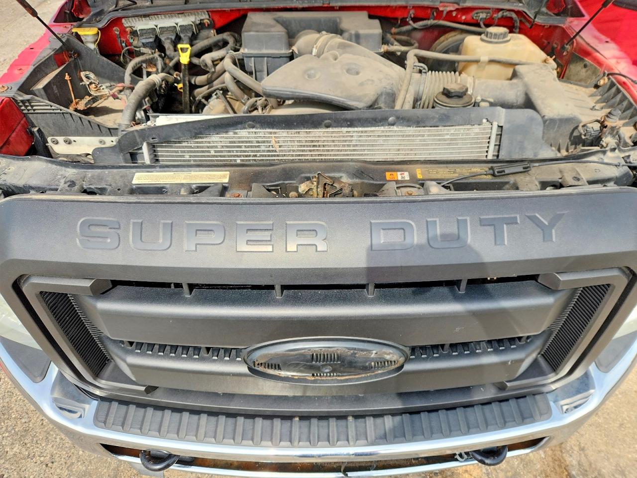 2011 Ford F250 Super Duty Red vin: 1FT7X2B6XBEA30443