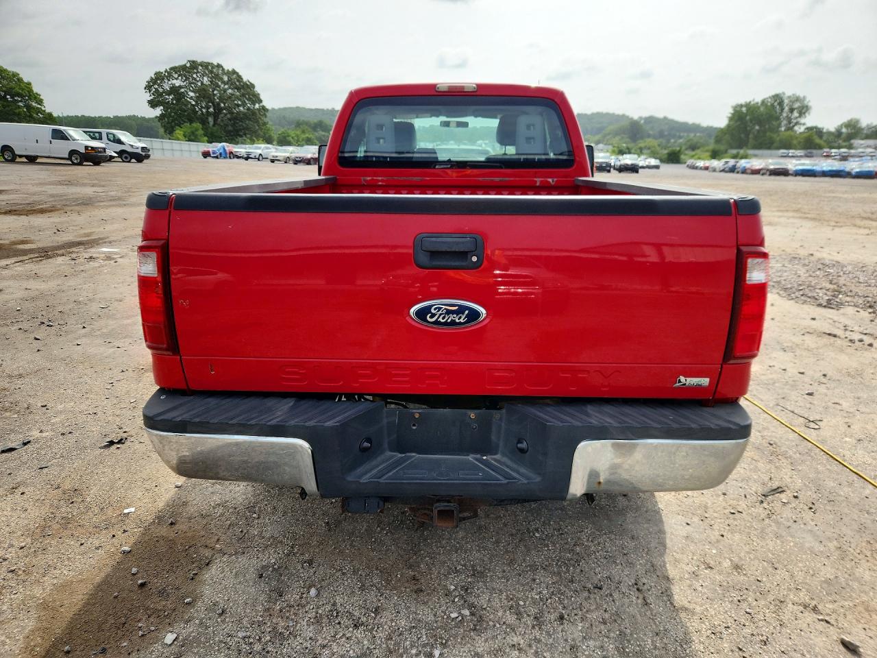 2011 Ford F250 Super Duty Red vin: 1FT7X2B6XBEA30443