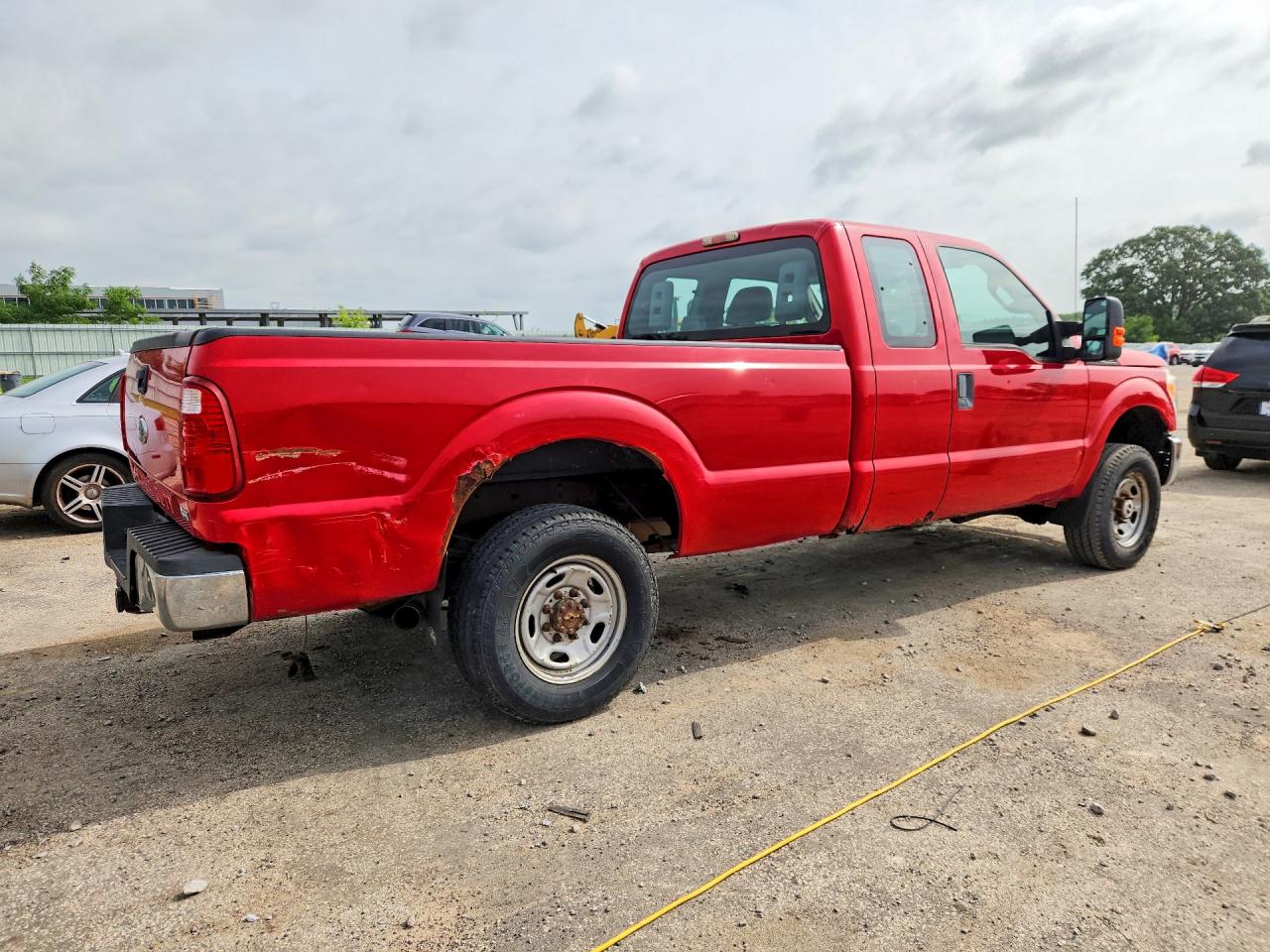 2011 Ford F250 Super Duty Red vin: 1FT7X2B6XBEA30443
