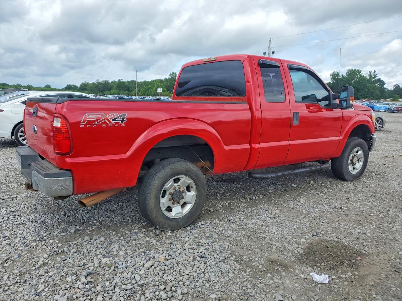 2012 Ford F250 Super Duty Red vin: 1FT7X2B6XCED13264
